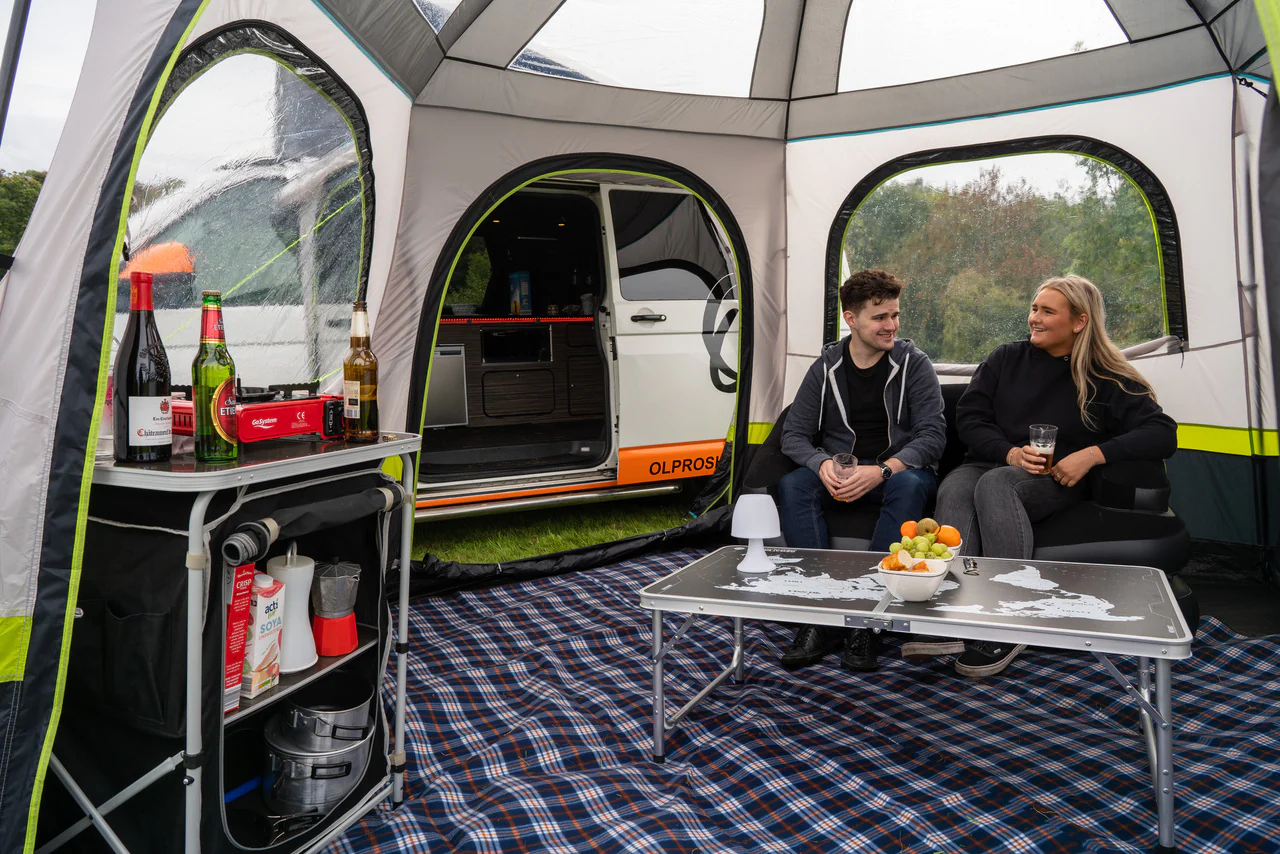 Hive Campervan Awning (Fibreglass Poles) - With Sleeping Pod - Image 3