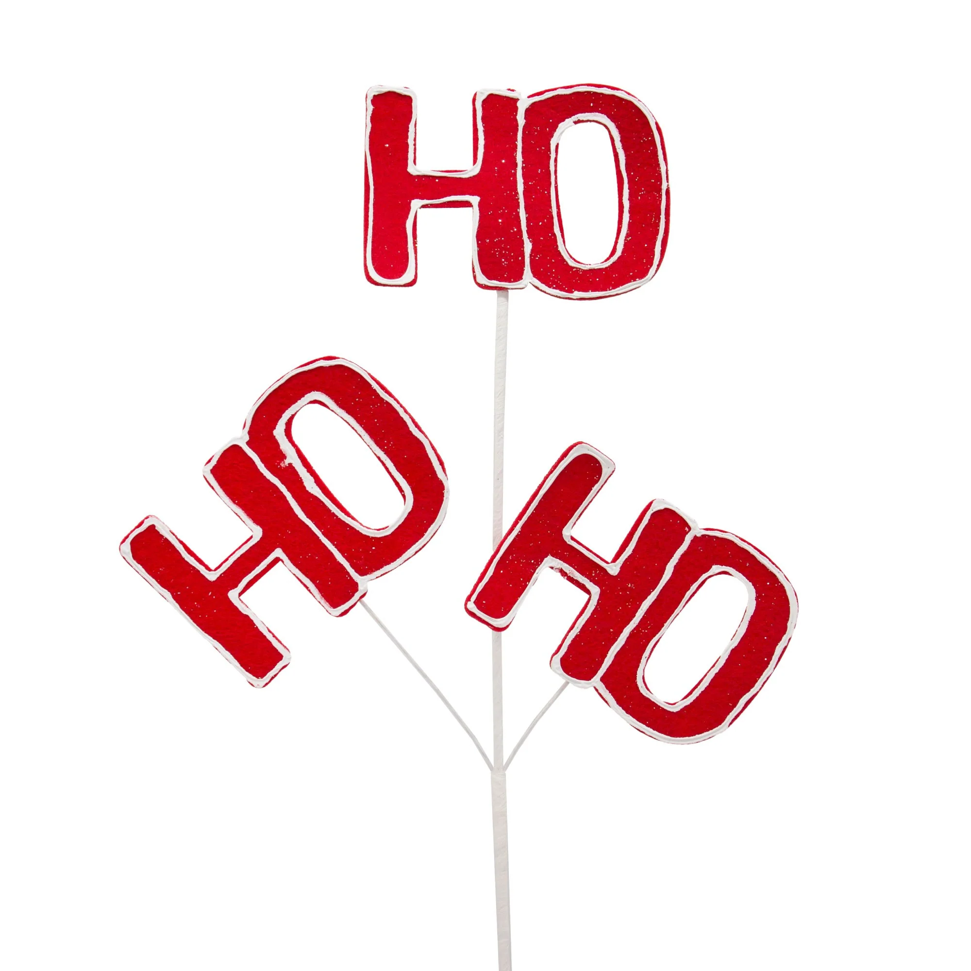 Ho Ho Ho Stem Pick Christmas Decoration - Image 2