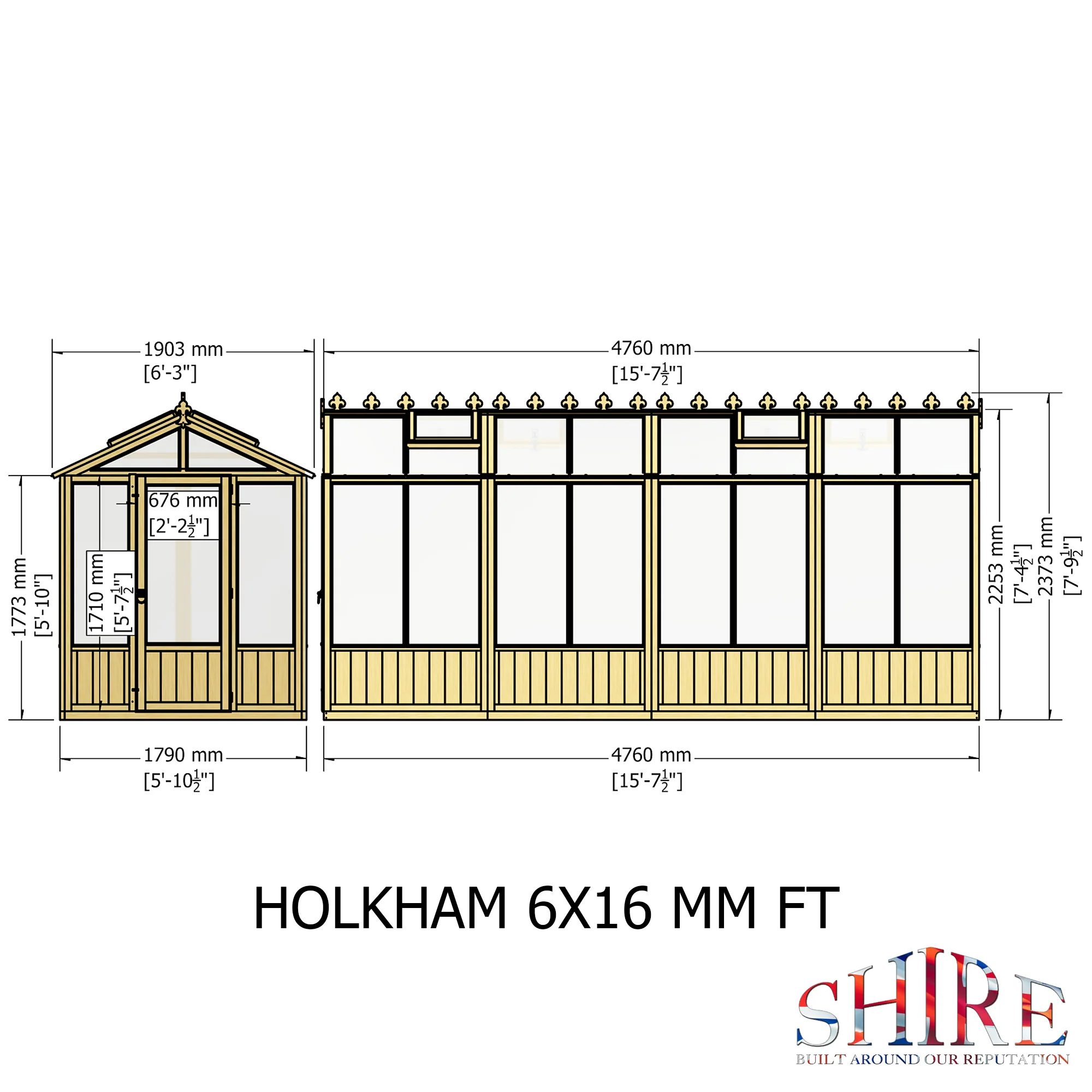 Holkham 16 Ft X 6 Ft Greenhouse - Image 7