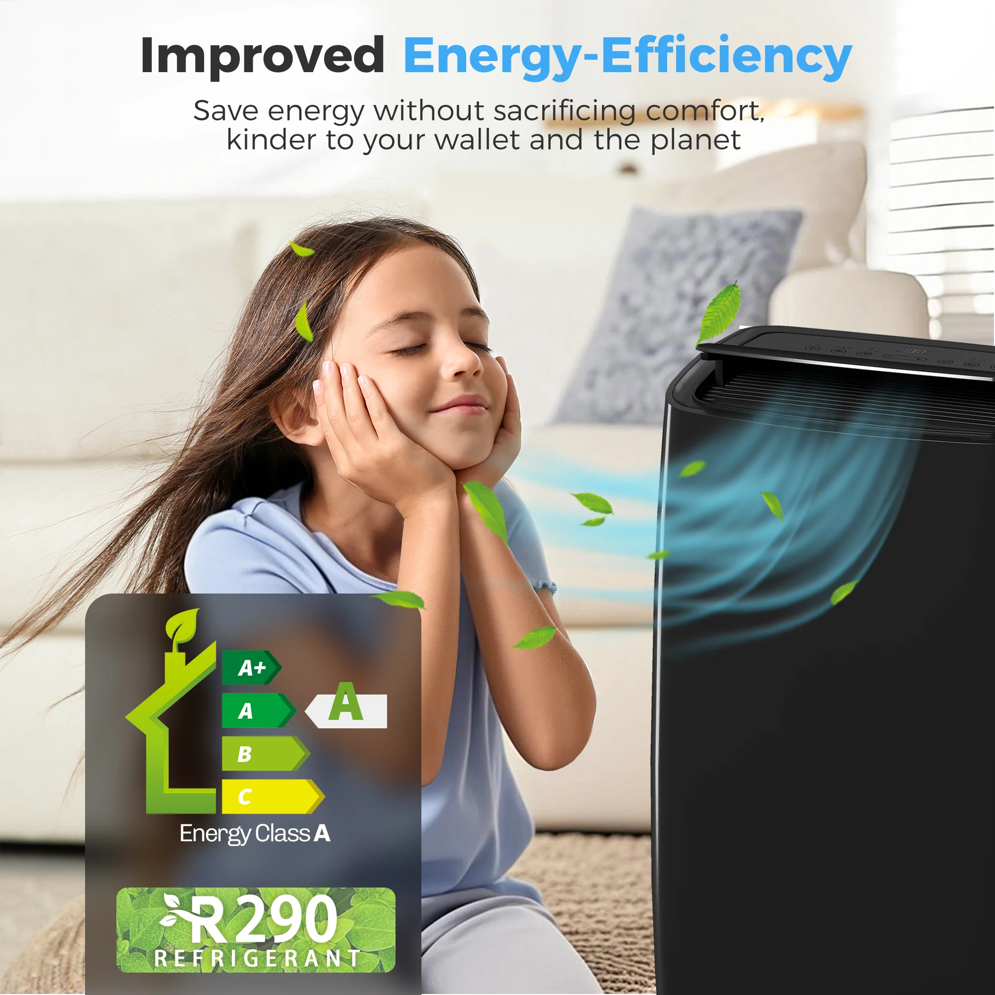 HOMCOM 12,000 BTU Portable Air Conditioner Unit With Remote, 24H Timer - Image 6