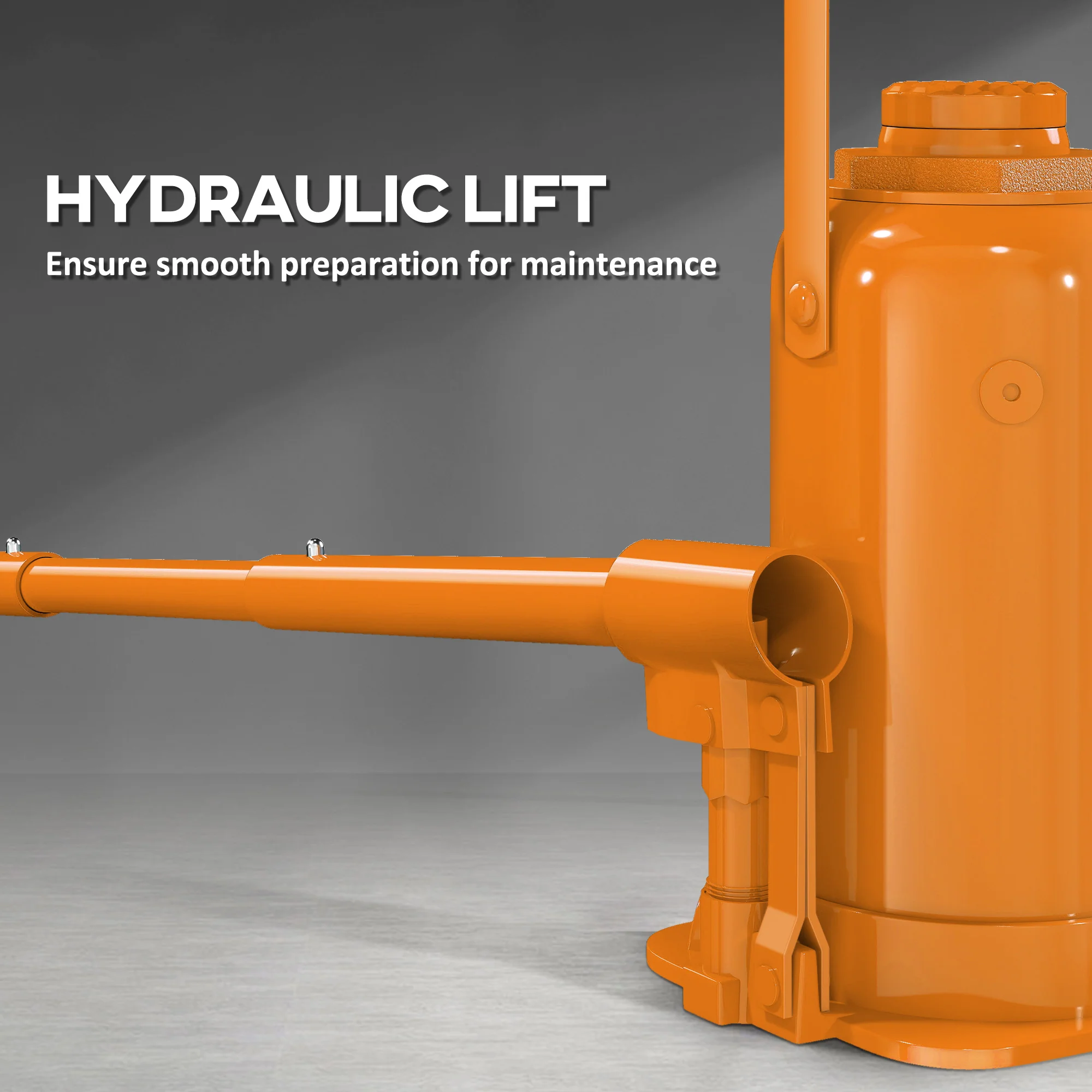 HOMCOM 12 Tonne Hydraulic Bottle Jack, 19-37 cm Car Jack Lift, Orange - Image 7
