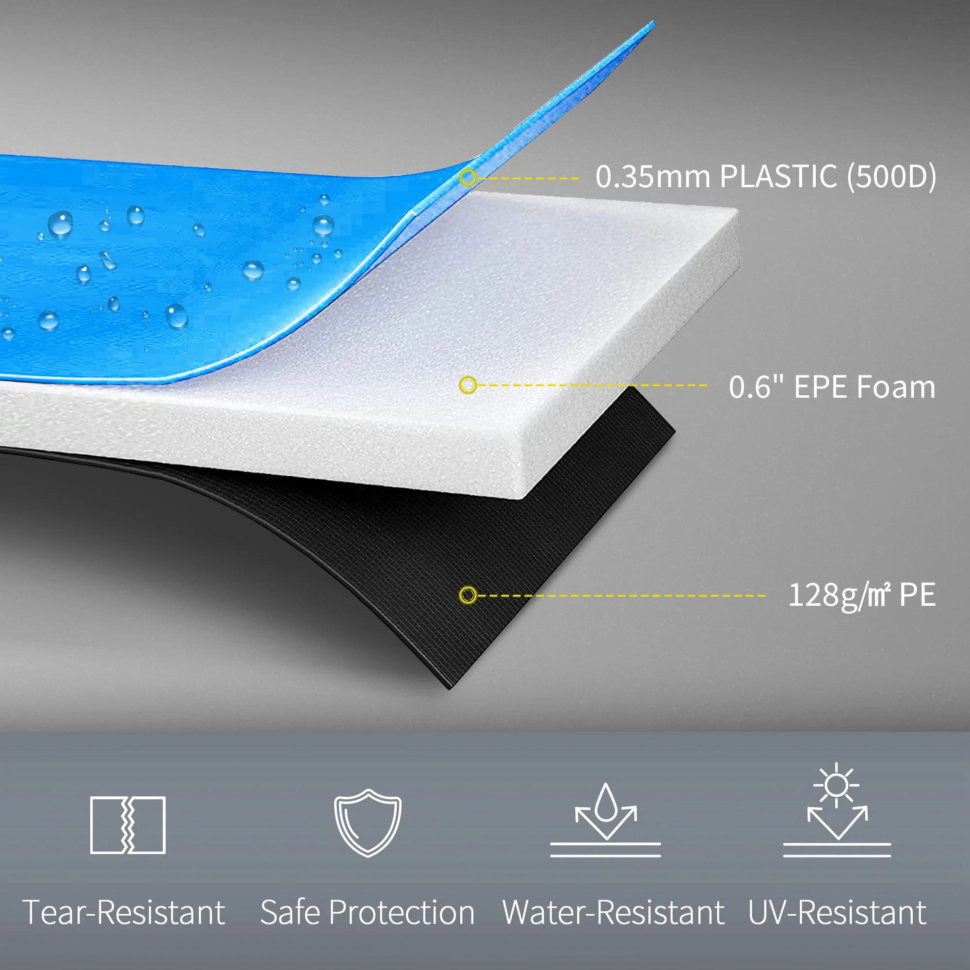 HOMCOM 12ft Trampoline Accessories Pad Surround Pad Replacement - Image 4