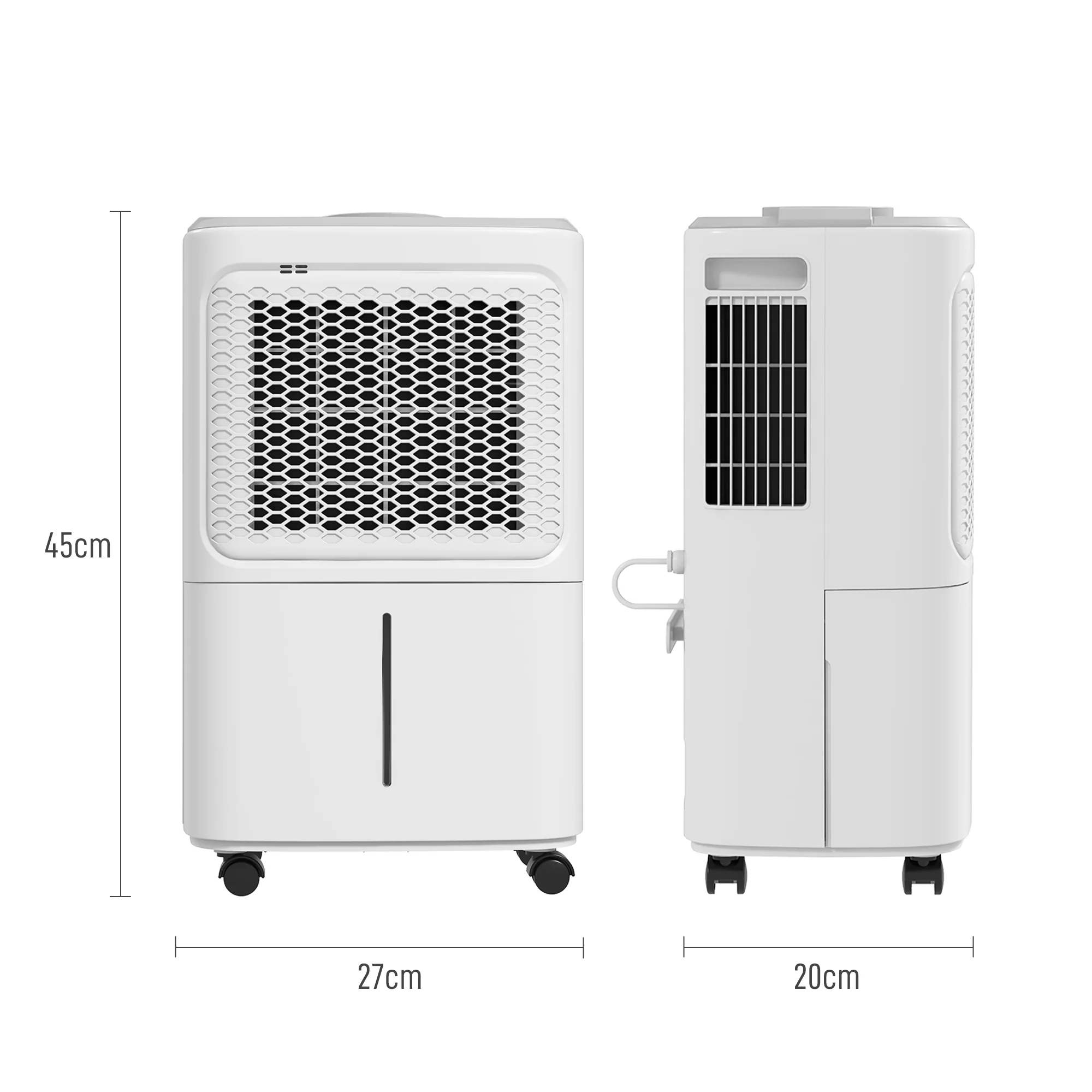 HOMCOM 12L/Day Small Dehumidifier for Home Damp, with Humidity Light - Image 5