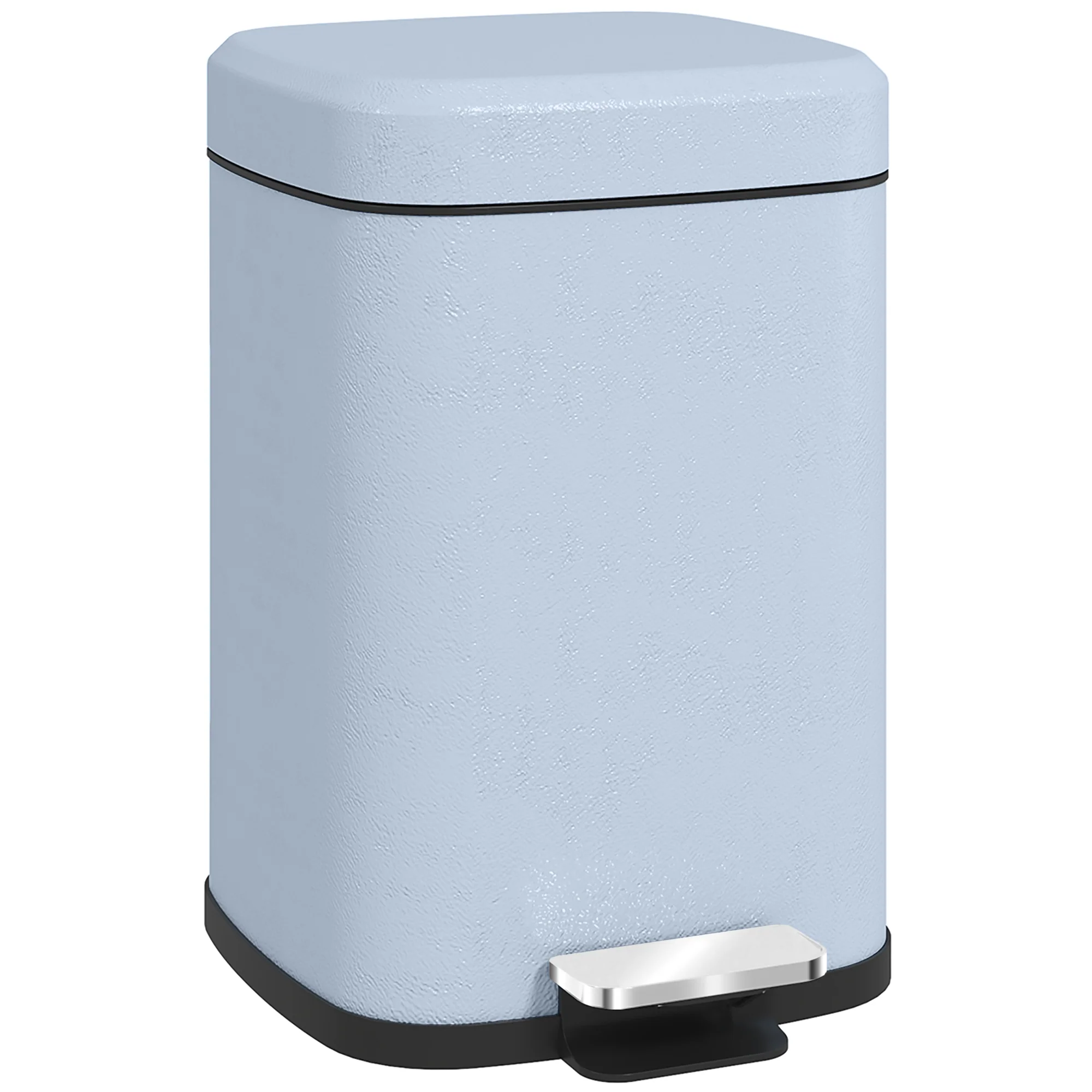 HOMCOM 12L Kitchen Pedal Bin, Metal Rubbish Bin with Soft-close Lid - Image 10