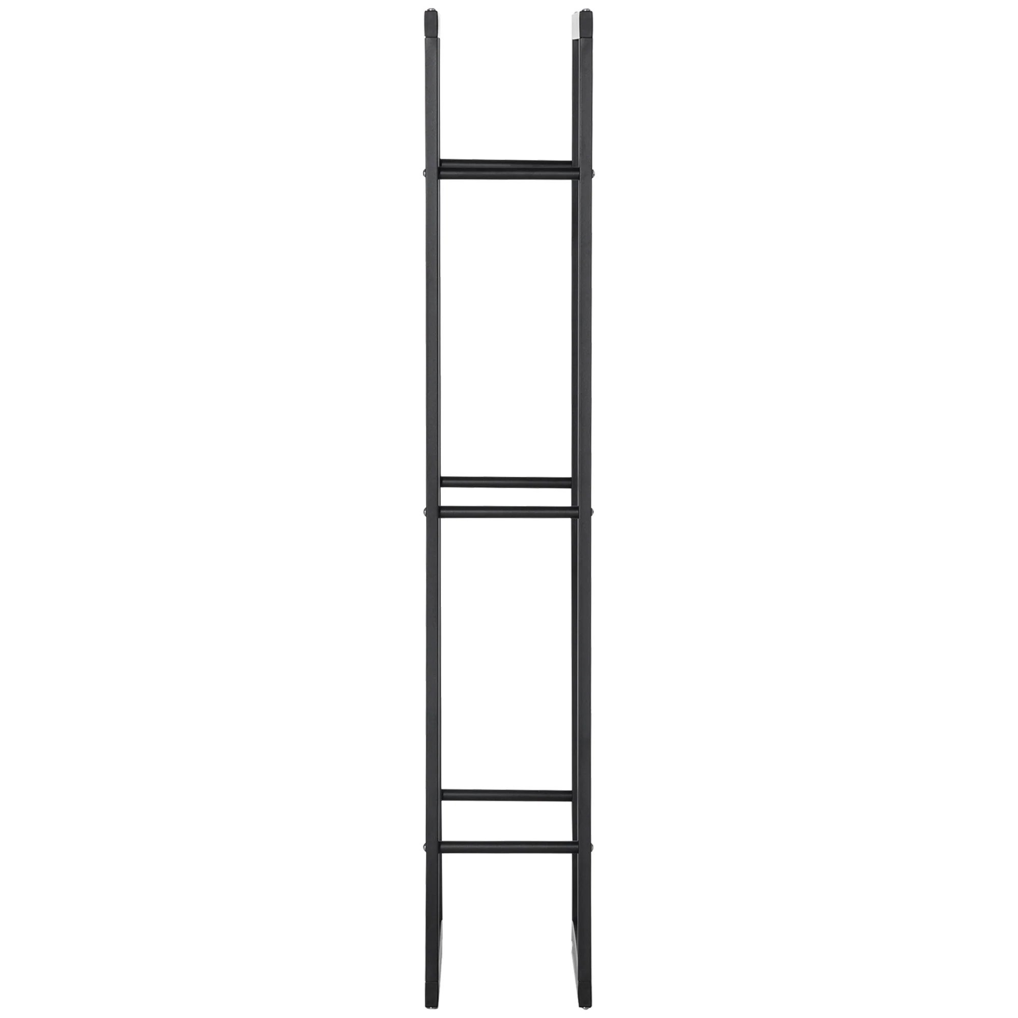 HOMCOM 150cm Metal Firewood Log Holder Rack Elevated Design, Base Side Rails - Image 9