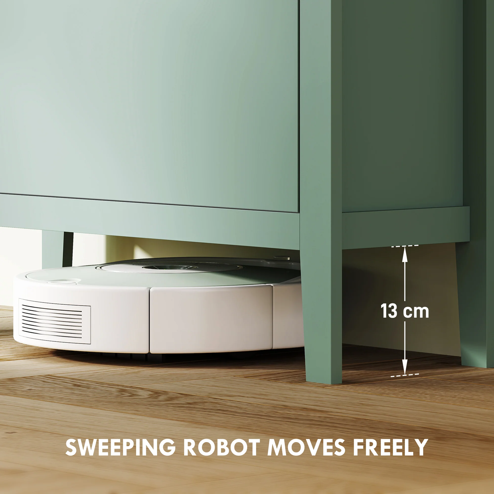 HOMCOM 2 Drawer Shoe Cabinet with Flip Doors for Hallway, Entryway, Green - Image 6
