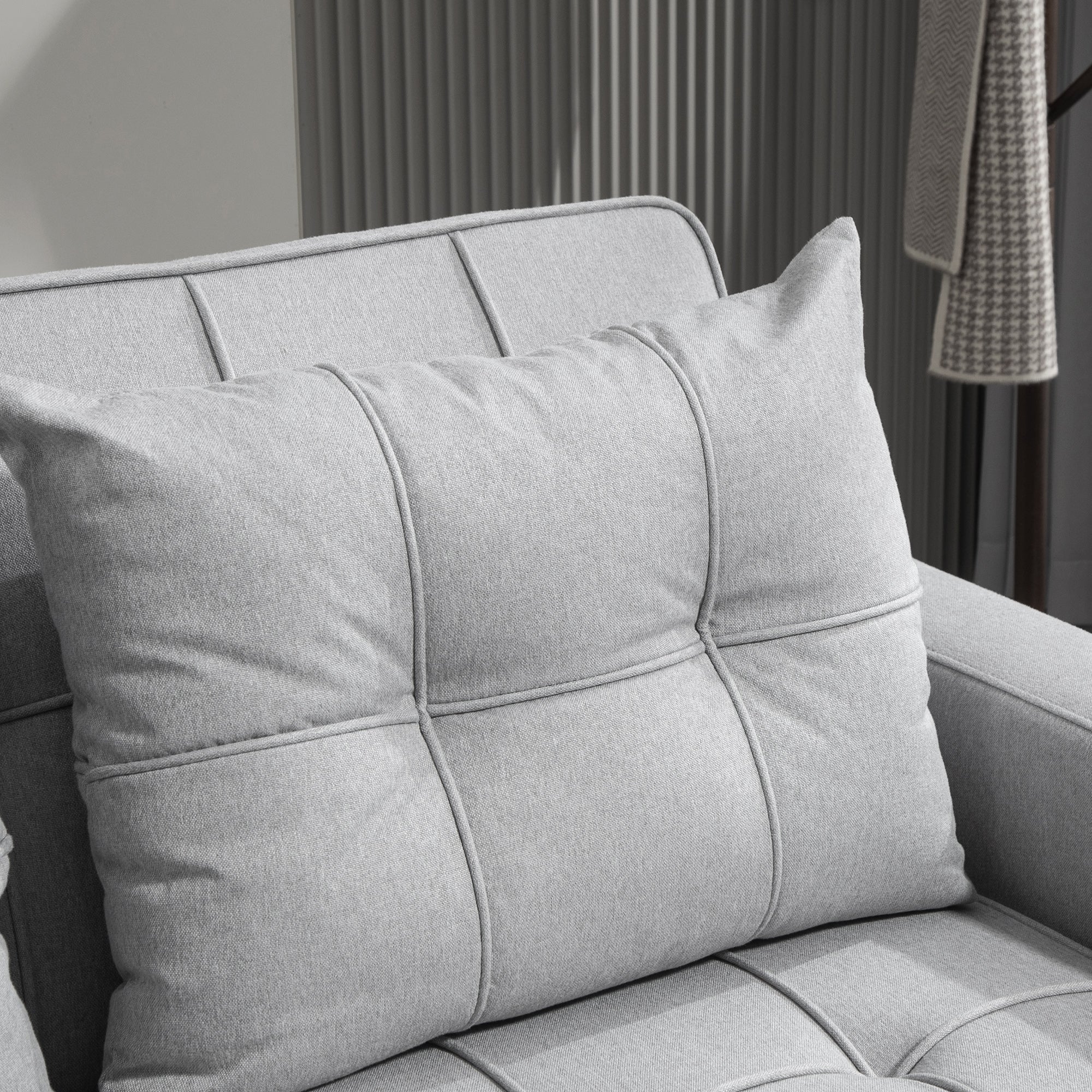 HOMCOM 2 Seater Pull Out Sofa Bed with Pockets for Living Room - Image 18