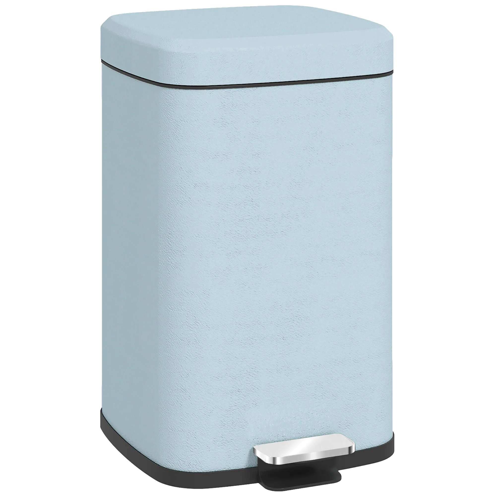 HOMCOM 20L Kitchen Pedal Bin, Metal Rubbish Bin With Soft-close Lid - Image 10