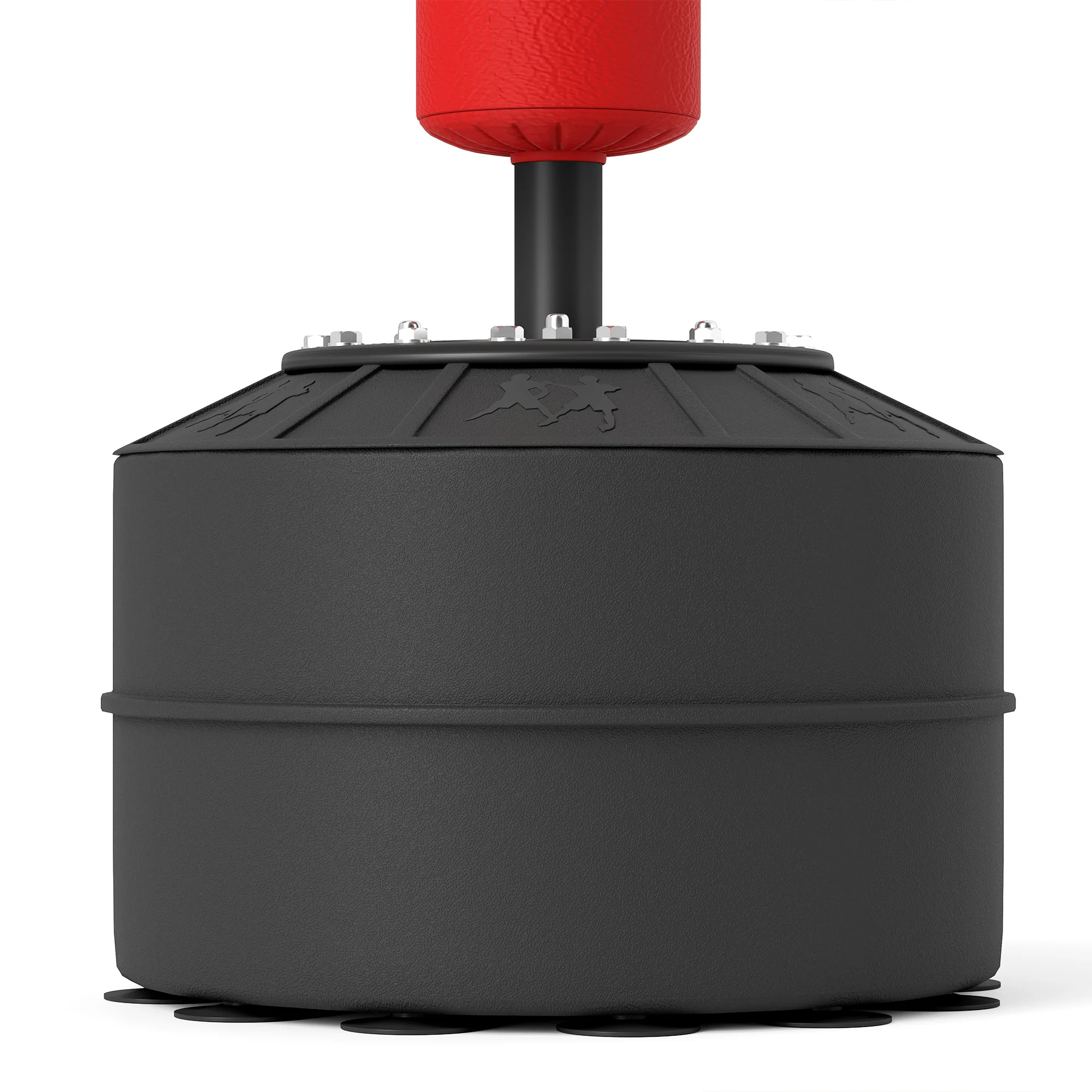 HOMCOM 3-in-1 Punching Bag with 2 Speedballs, 360° Reflex Bar, Red - Image 8