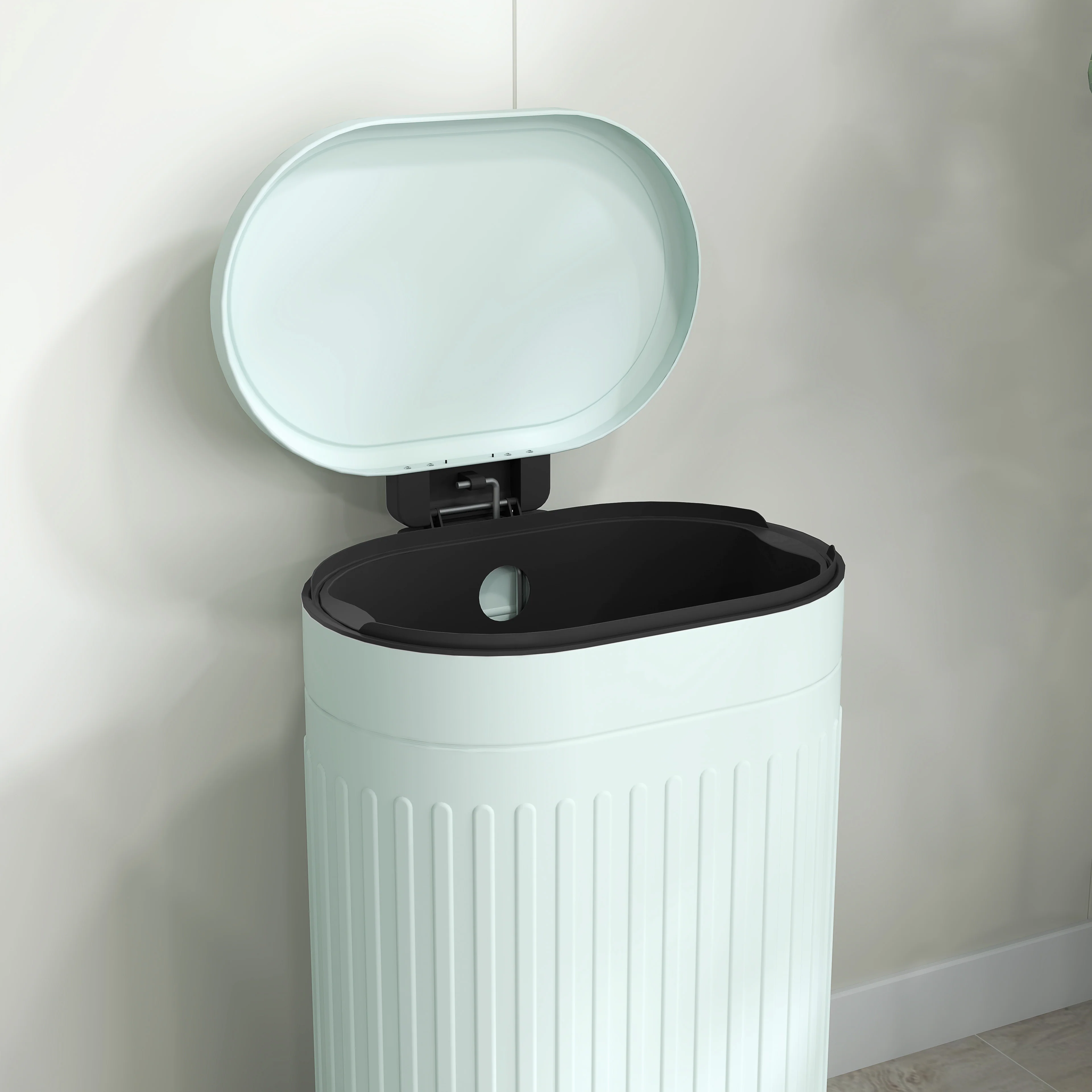 HOMCOM 30L Pedal Bin, Metal Kitchen Bin with Soft-close Lid - Image 9