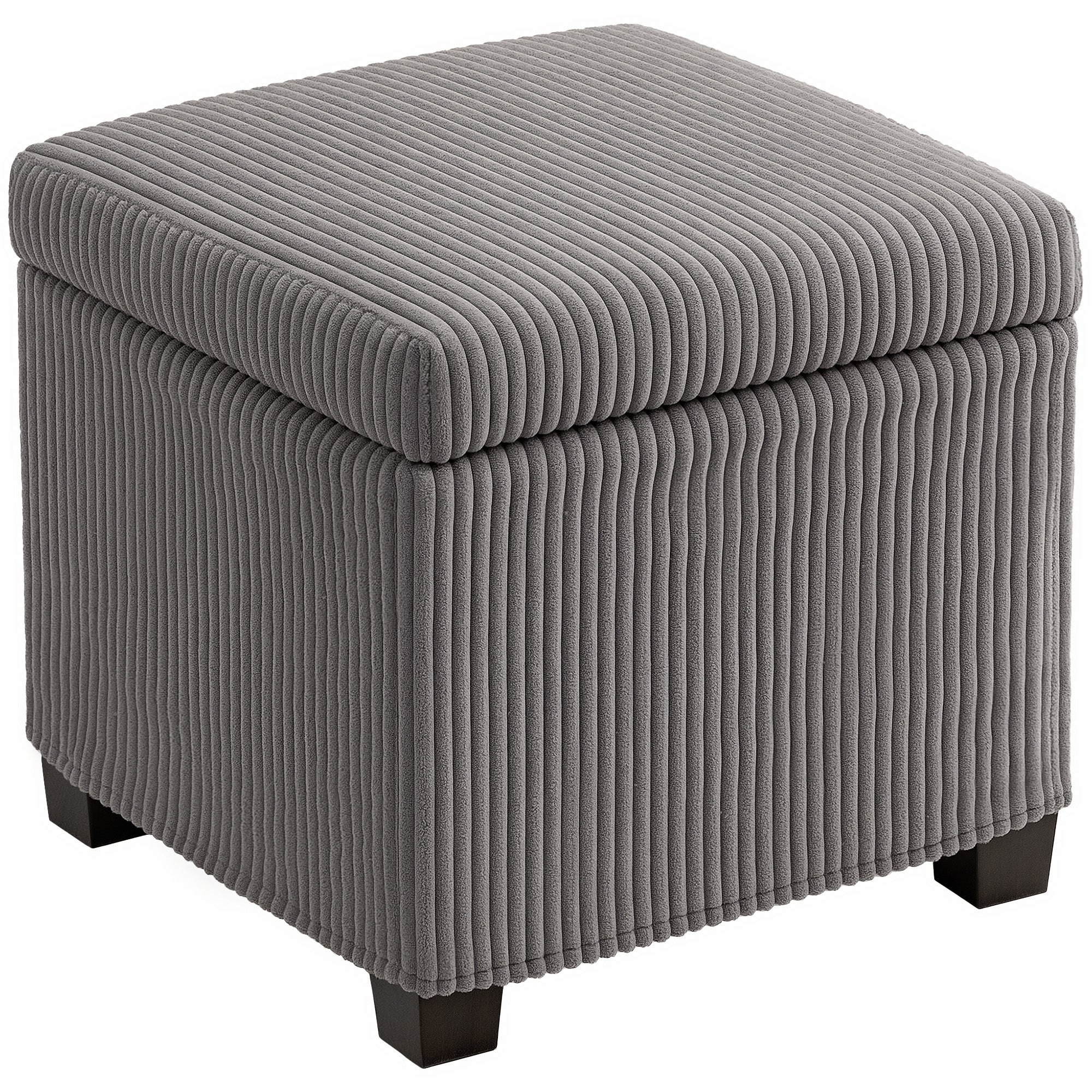HOMCOM 40 cm Ottoman Storage Box with Removable Lid, Foot Rest - Image 10