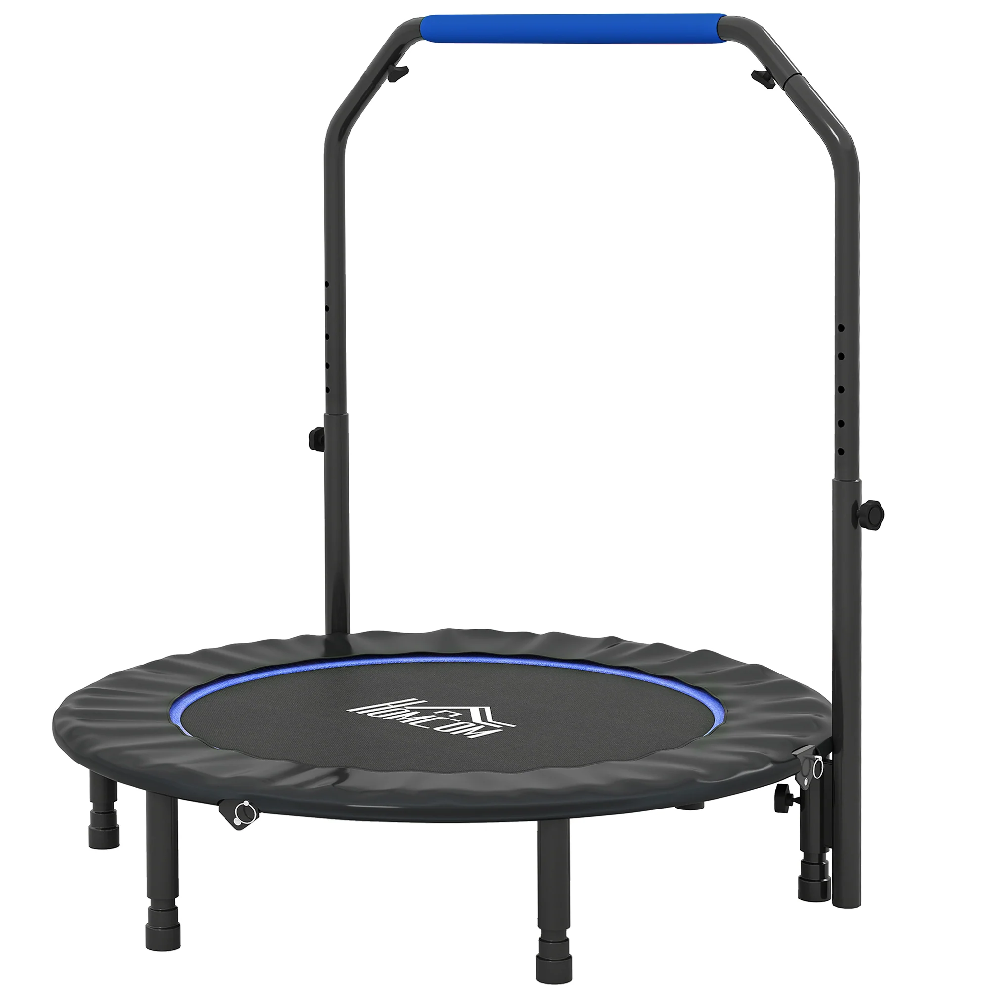 HOMCOM 40 Inch Foldable Mini Fitness Trampoline With Foam Handle - Image 10