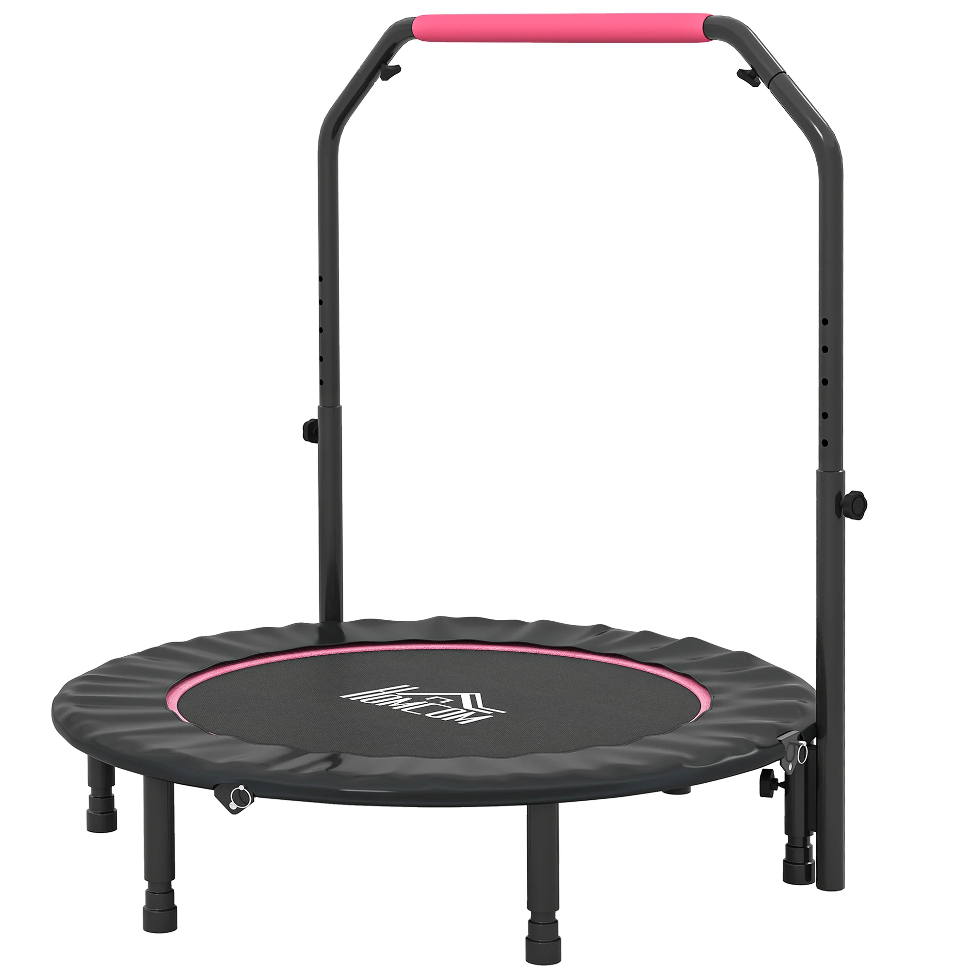 HOMCOM 40 Inch Foldable Mini Fitness Trampoline With Foam Handle - Image 19