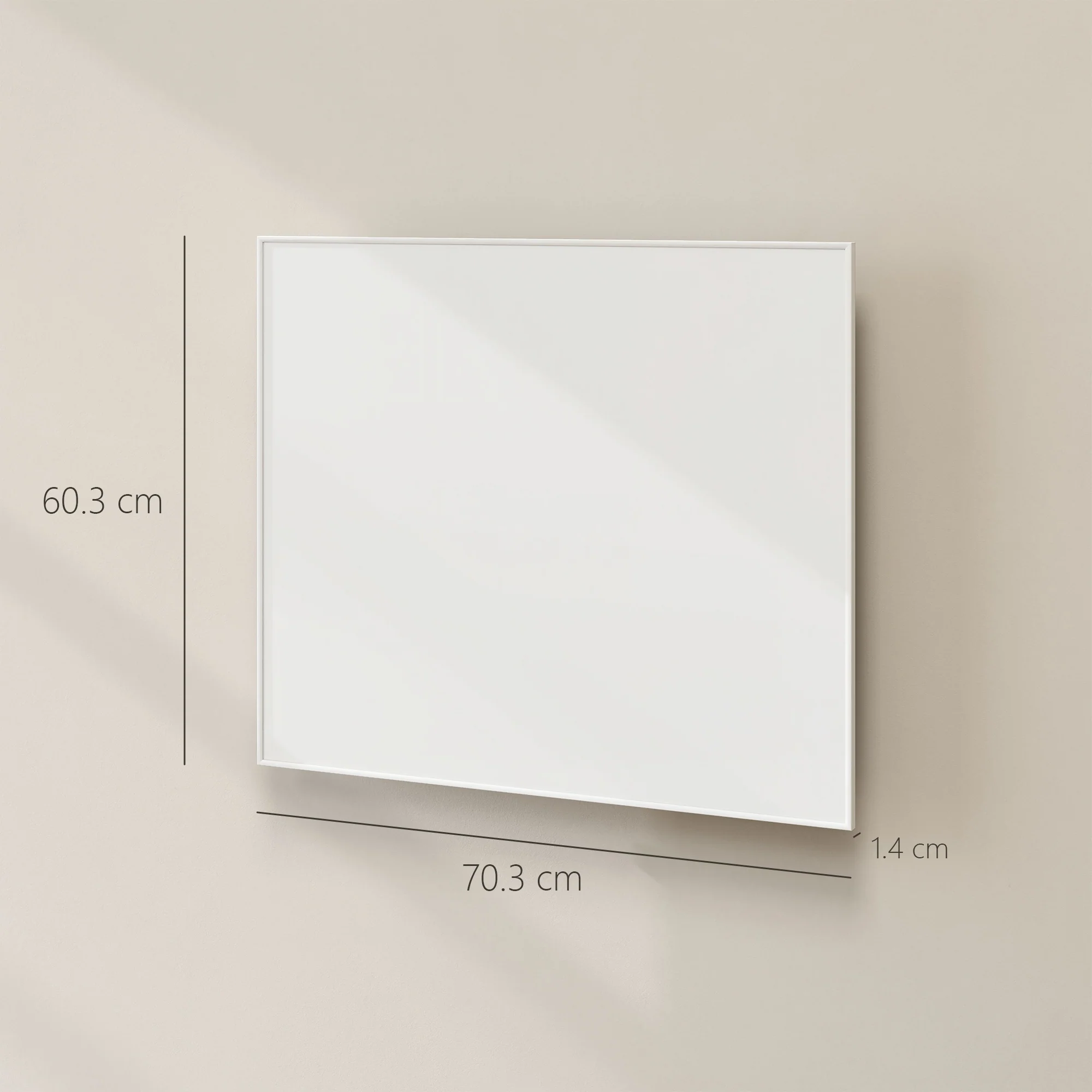 HOMCOM 400W Smart Electric Heater, Wall Far Infrared Panel Radiator, White - Image 5