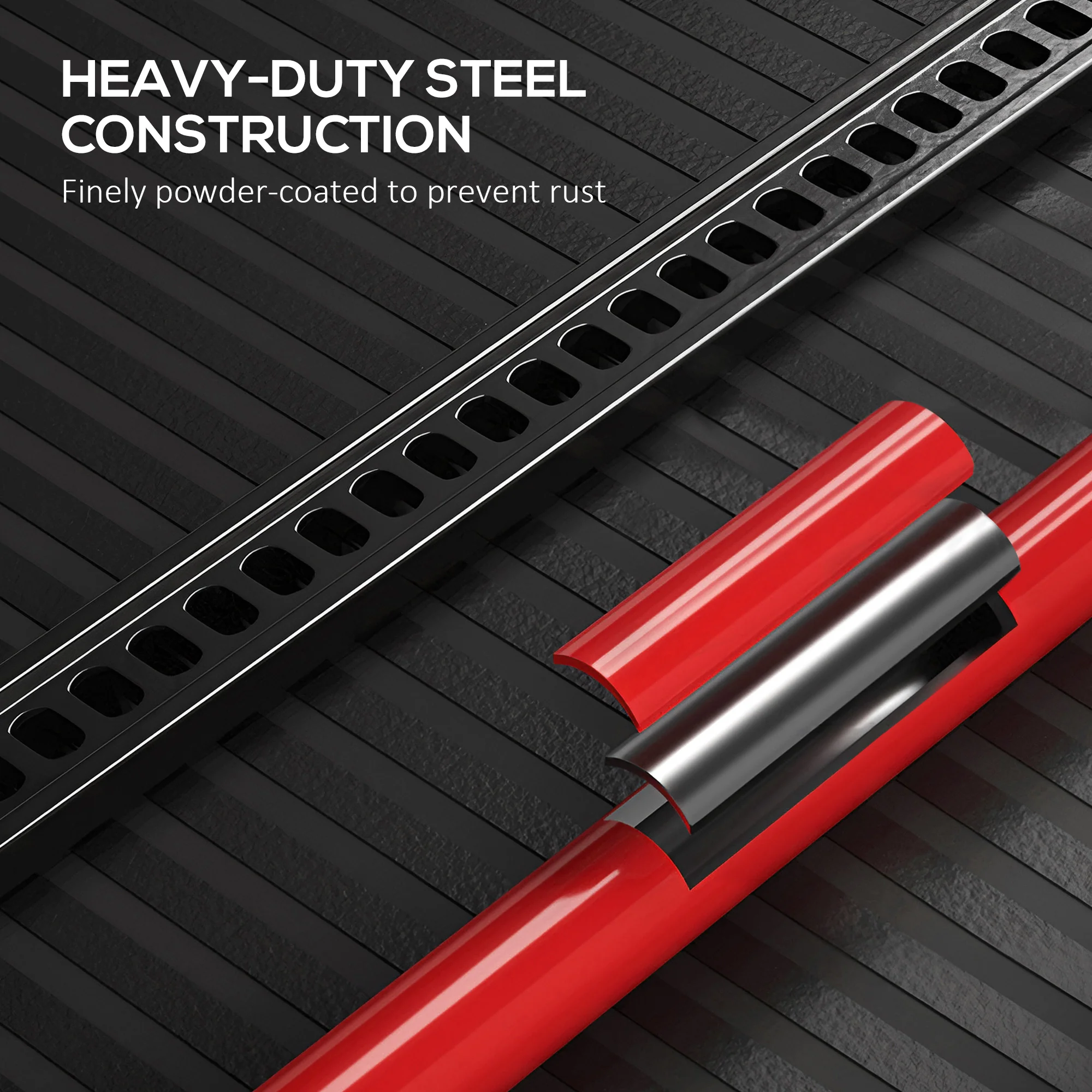 HOMCOM 48 Inch 3 Tonne High Lift Farm Jack For 4x4 Tractors Trucks, Red - Image 7