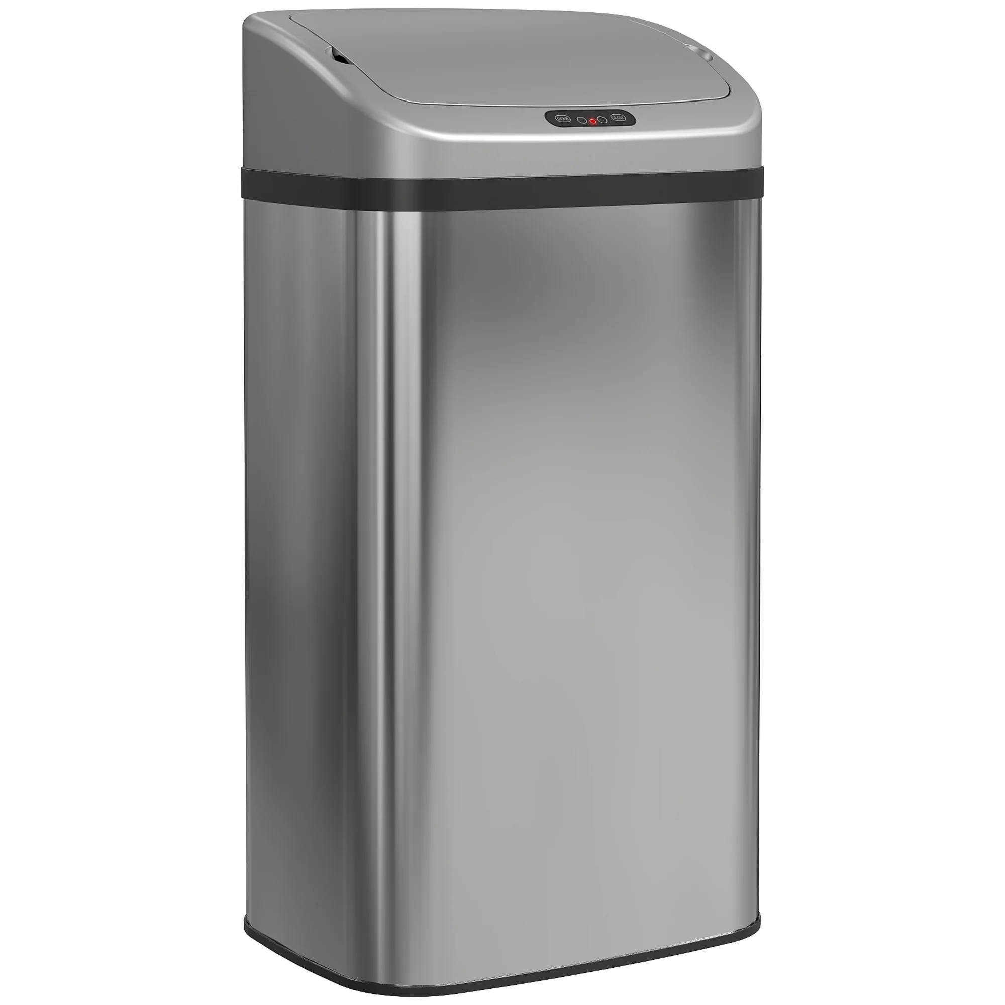 HOMCOM 48L Sensor Bin, Stainless Steel Kitchen Bin With Automatic Close