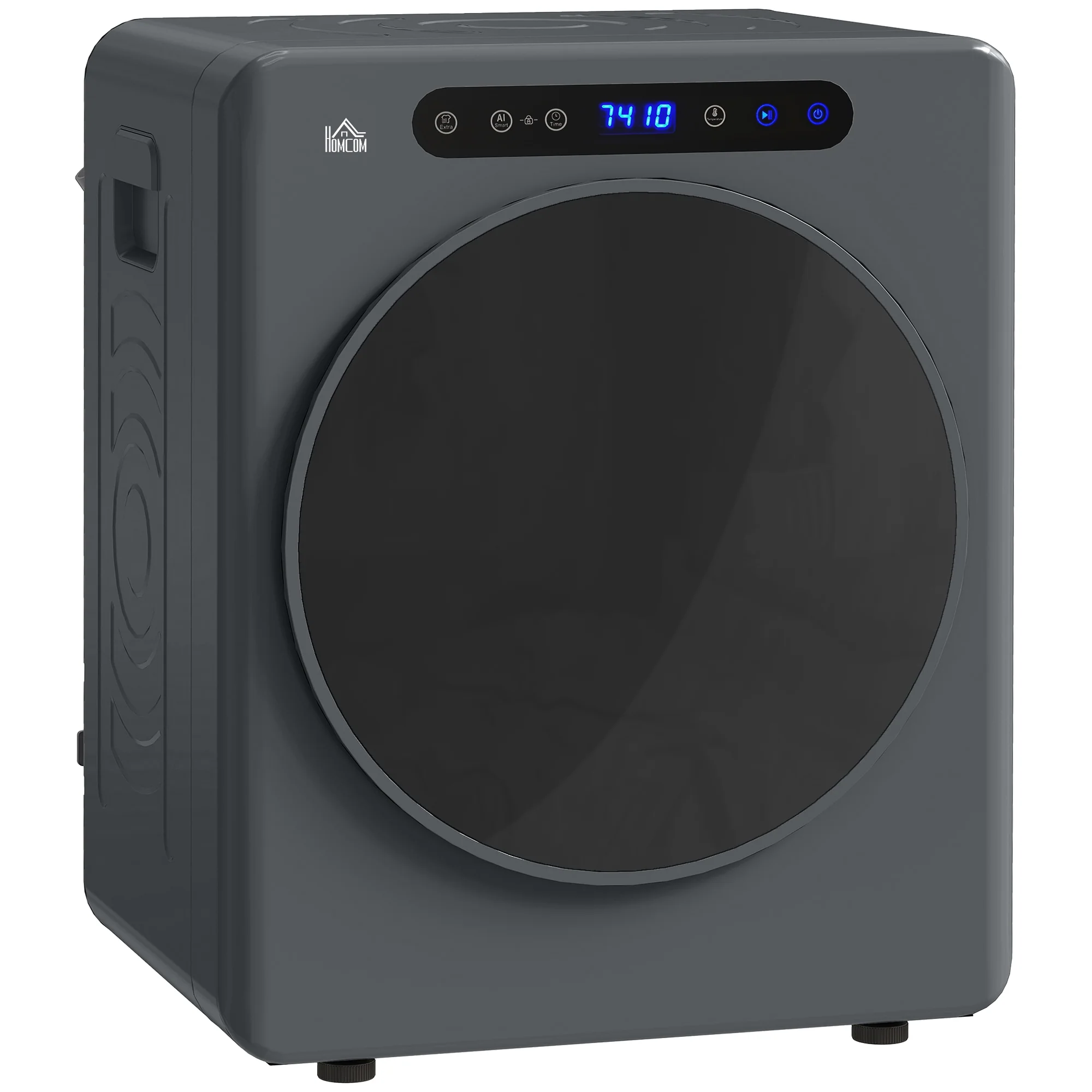HOMCOM 4kg Portable Vented Tumble Dryer Machine With Timer, 6 Heat Settings - Image 10