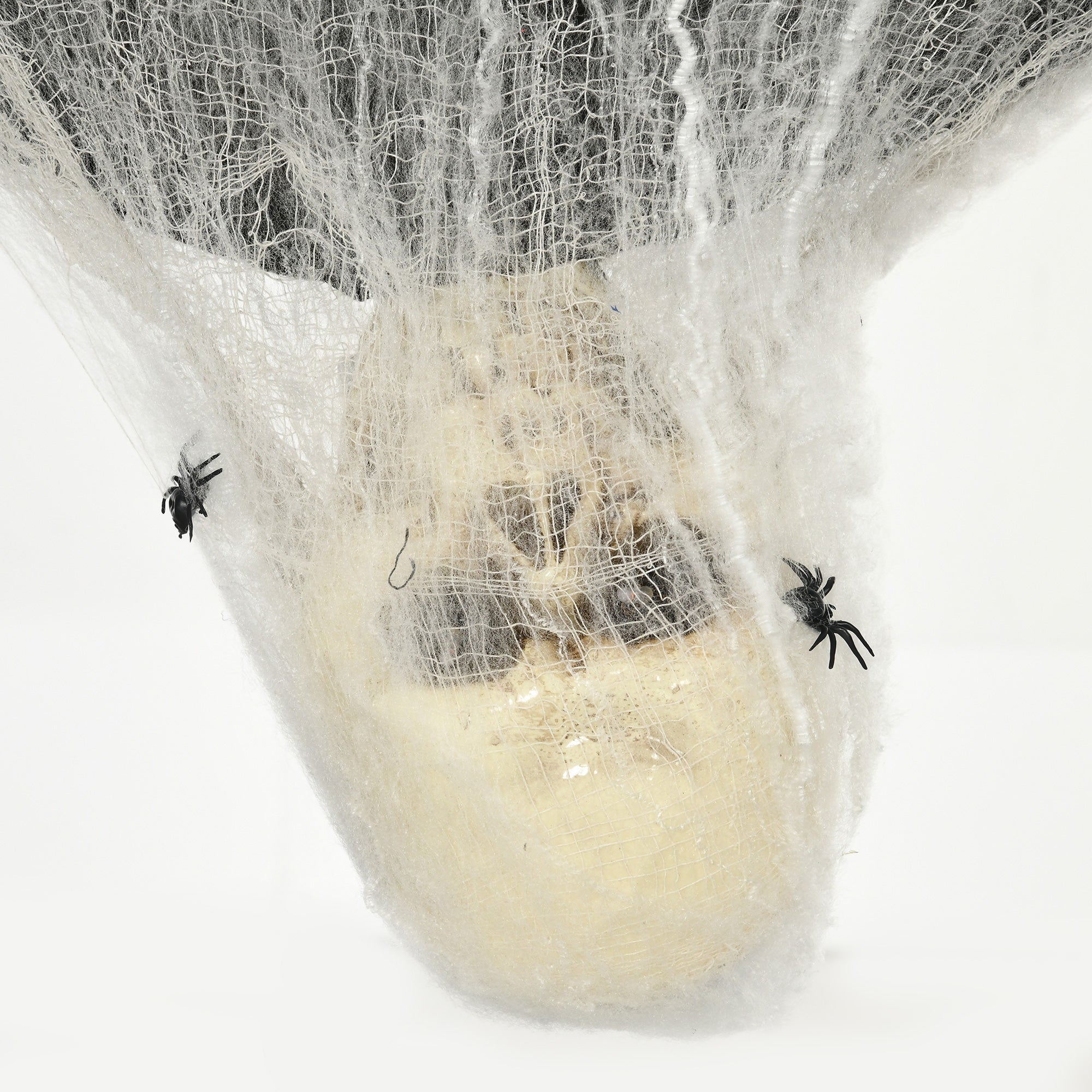HOMCOM 5.5ft Animated Halloween Decoration Hanging Mummy with Spider Web - Image 8