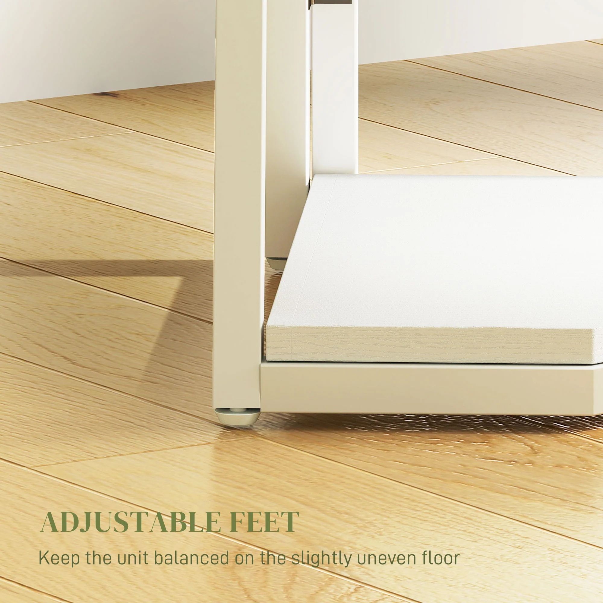 HOMCOM 5-Tier Corner Shelf, Shelving Unit With Adjustable Feet - Image 16
