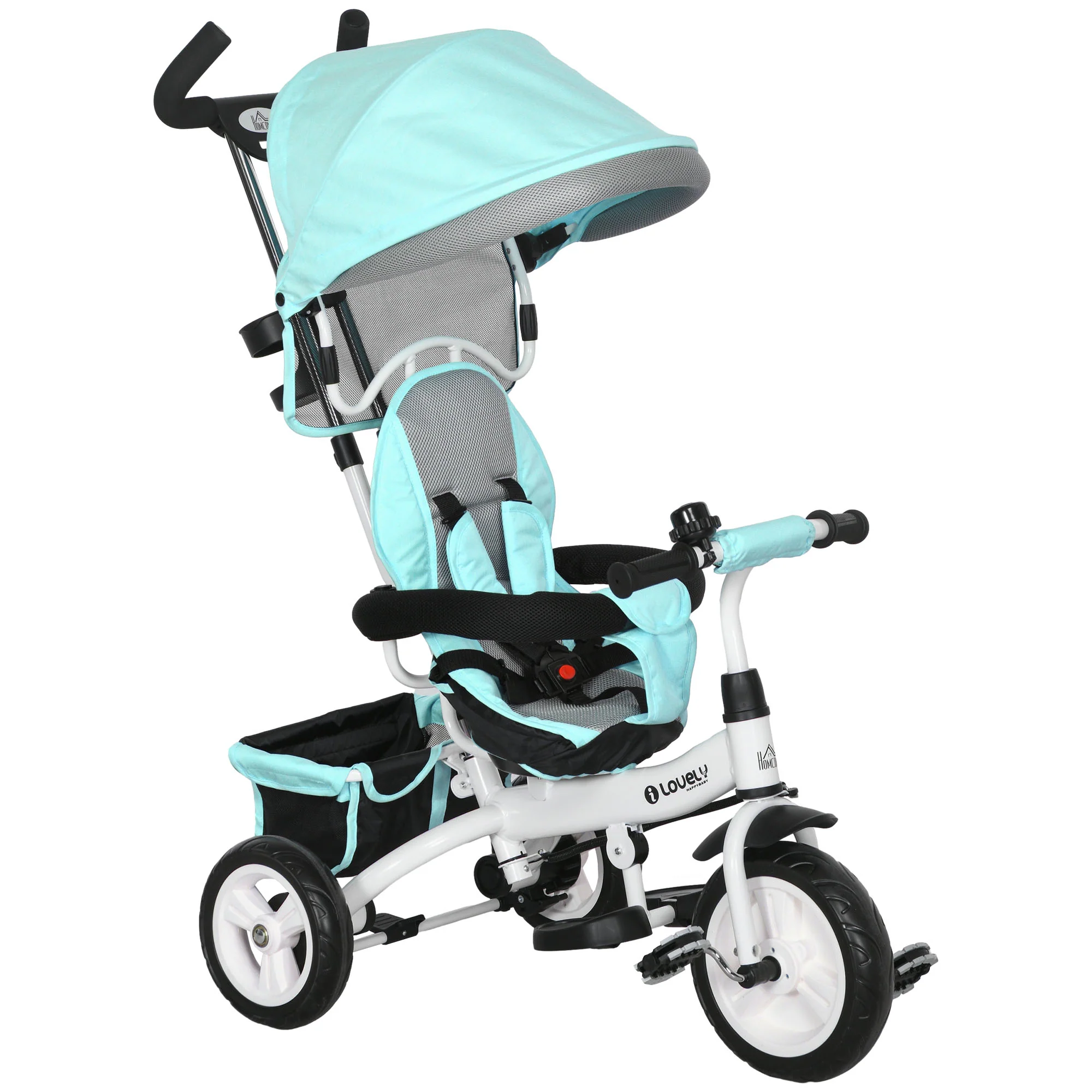 HOMCOM 6 In 1 Kids Trike, Stroller With Parent Handle - Image 19