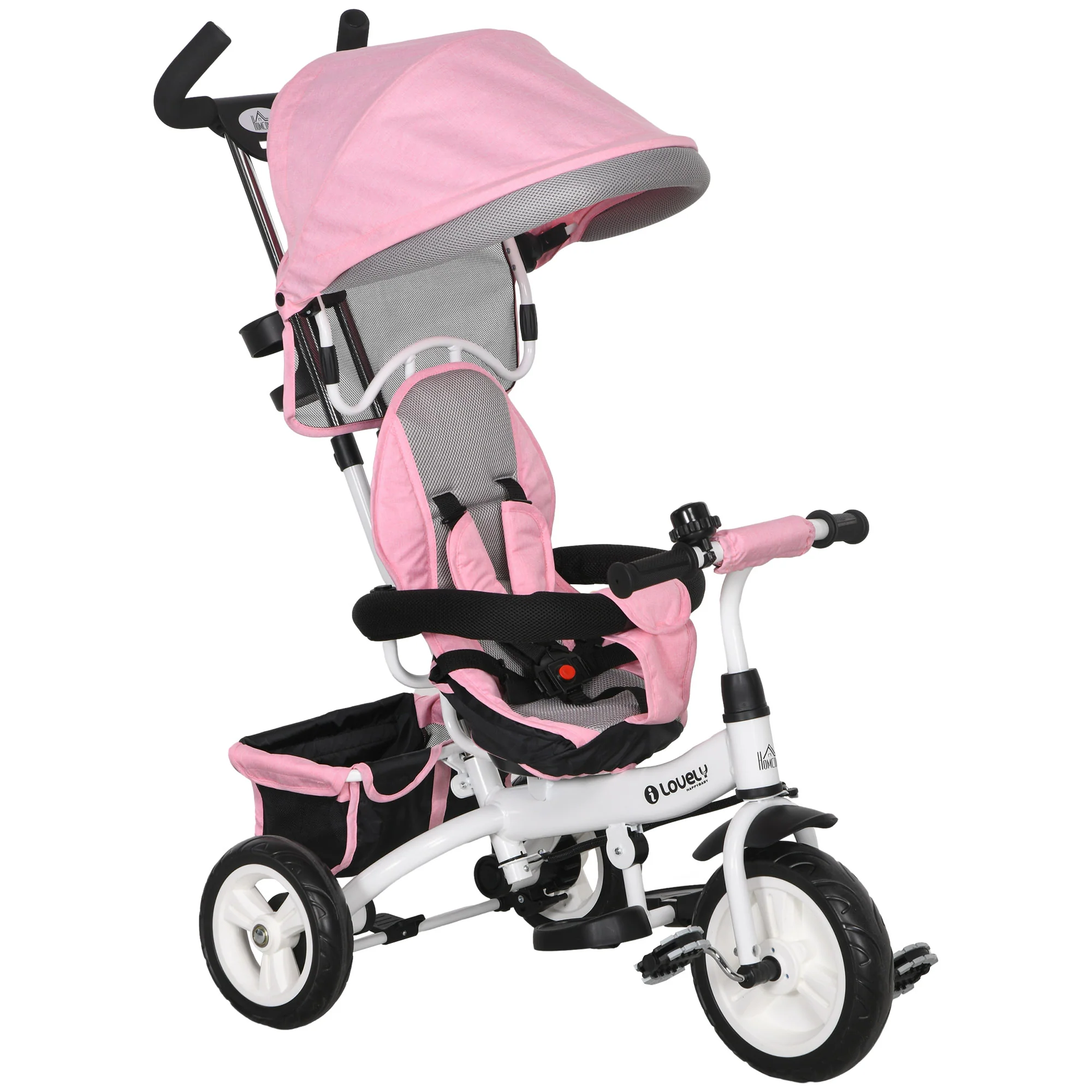 HOMCOM 6 In 1 Kids Trike, Stroller With Parent Handle - Image 37