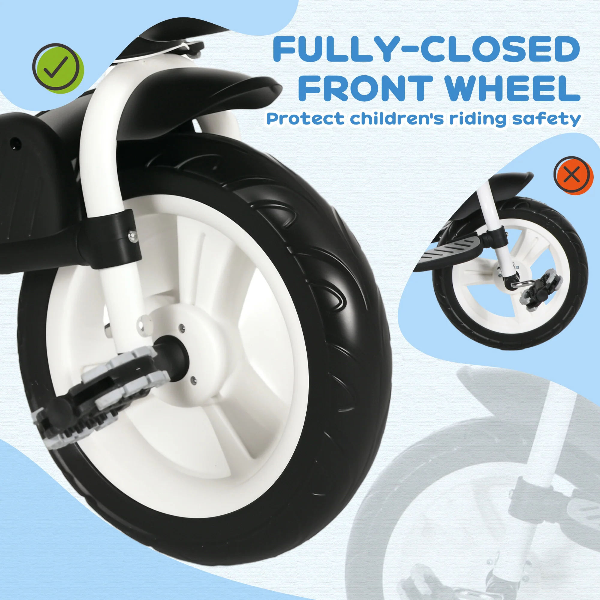HOMCOM 6 In 1 Trike For Toddler 1-5 Years With Parent Handle - Image 17