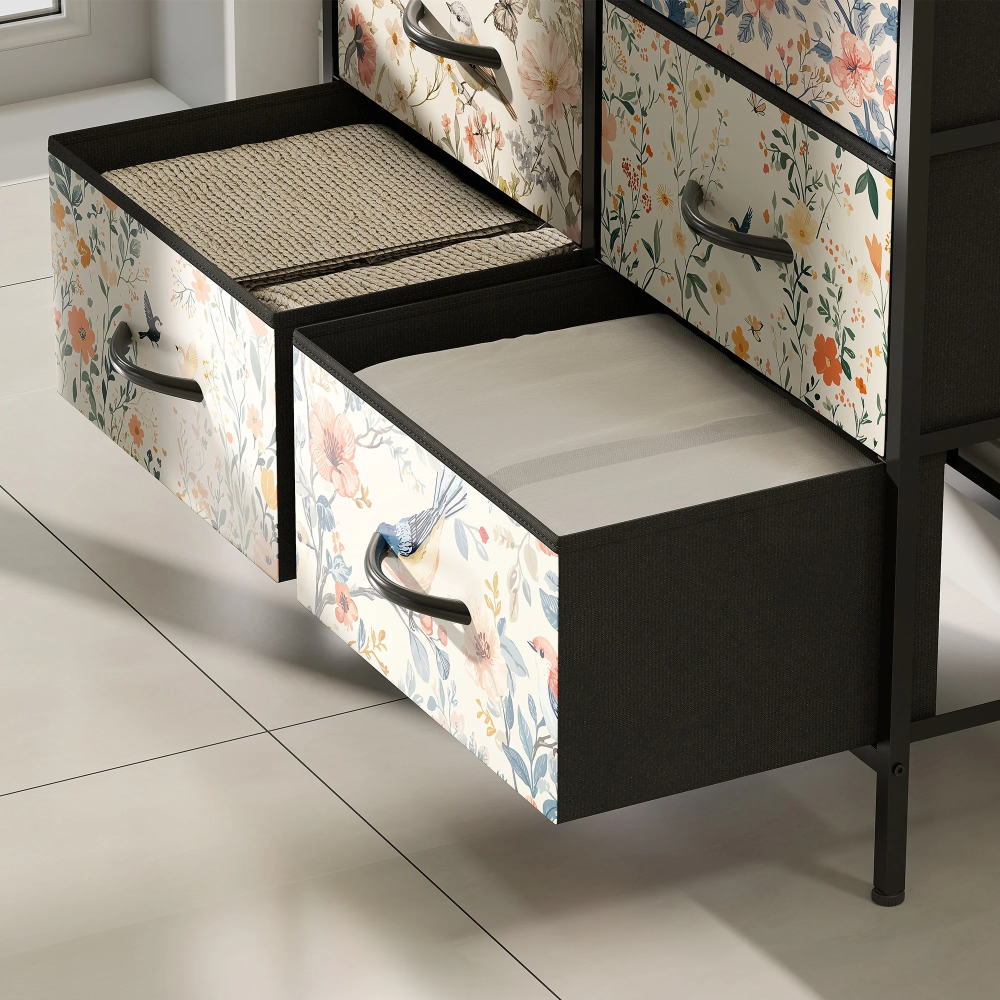 HOMCOM 8-Drawer Chest Of Drawers, Fabric Dresser With Open Shelf - Image 18