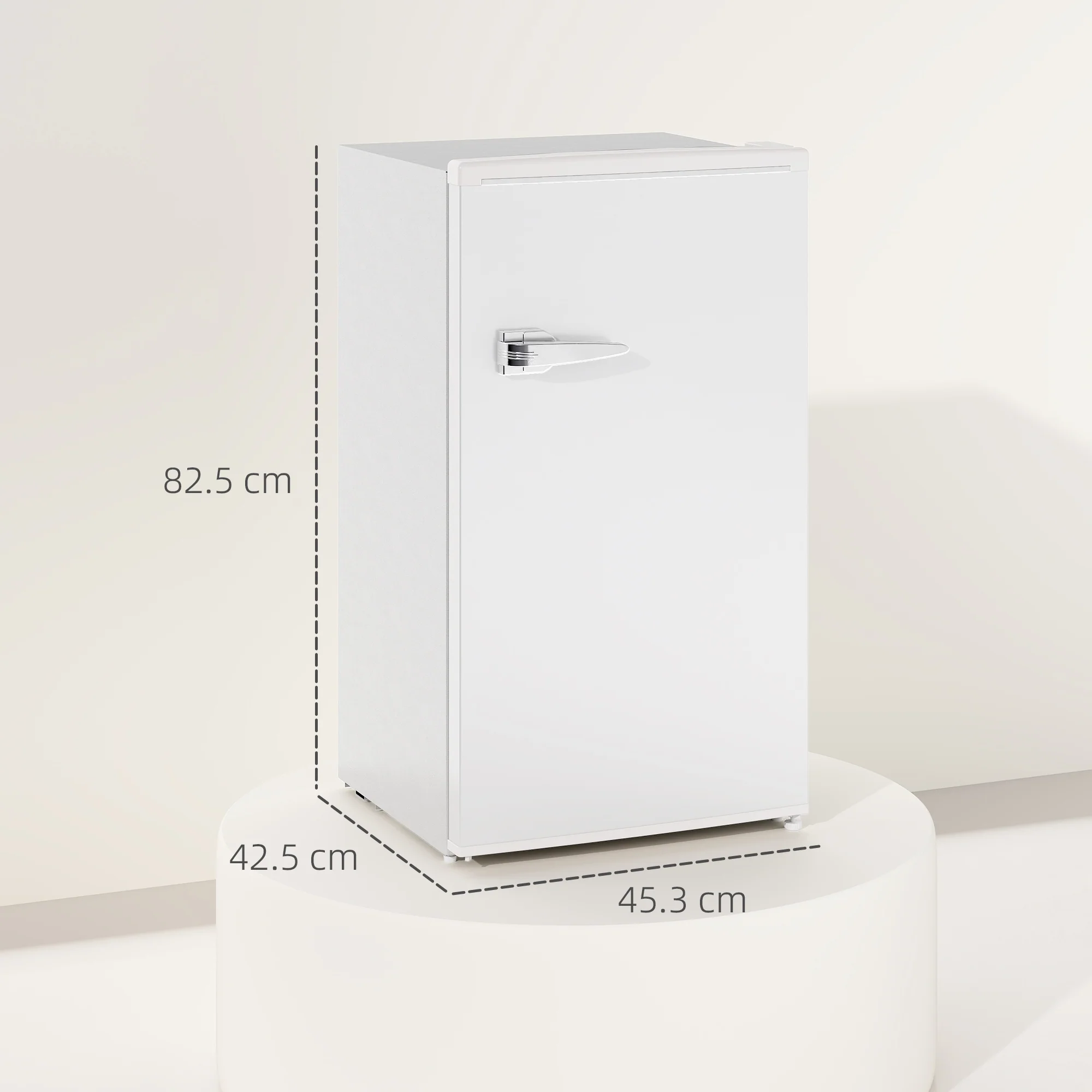 HOMCOM 85L Freestanding Under Counter Fridge with Chiller Box - Image 14