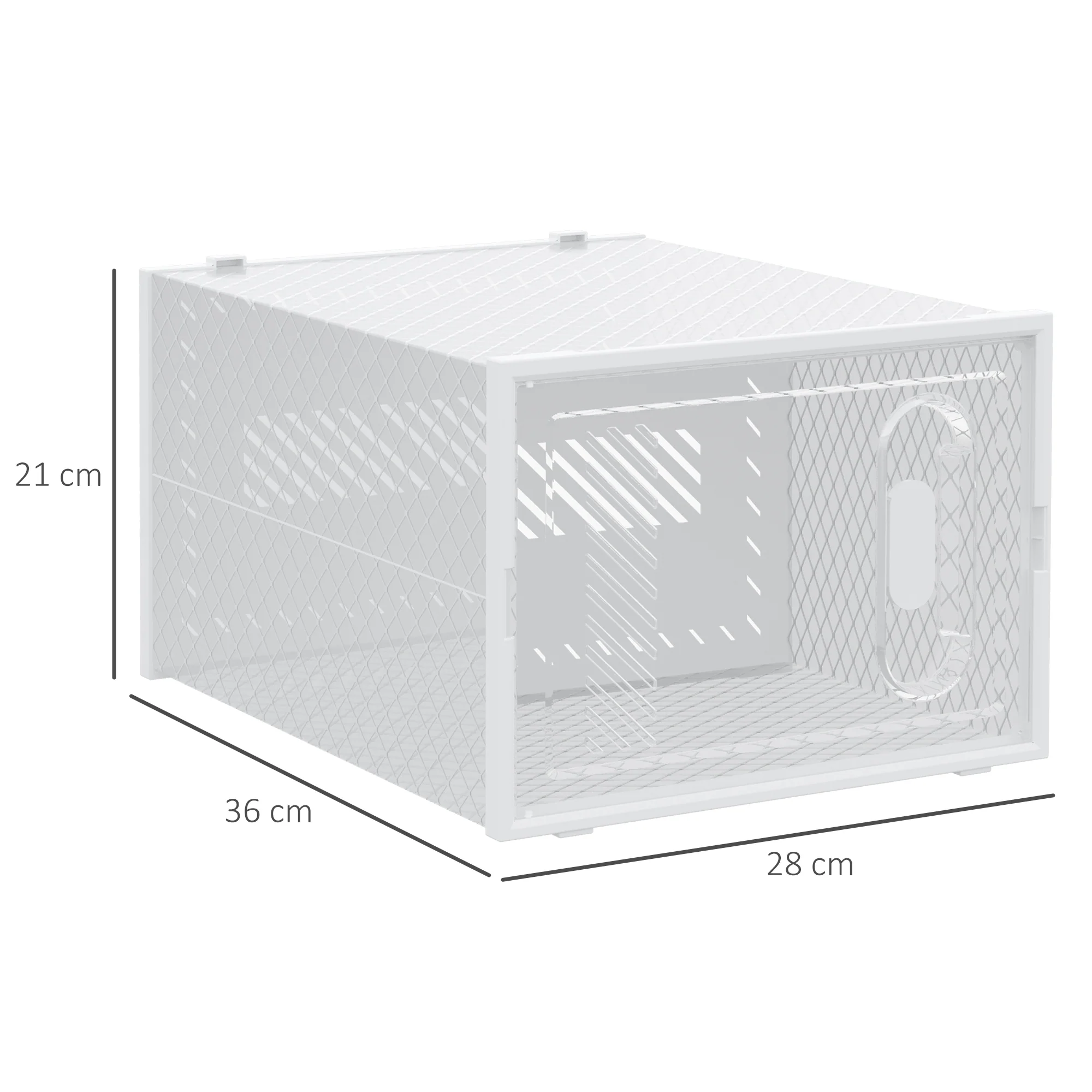 HOMCOM 8PCS Stackable  Plastic Shoe Storage Box for UK/EU - Image 14