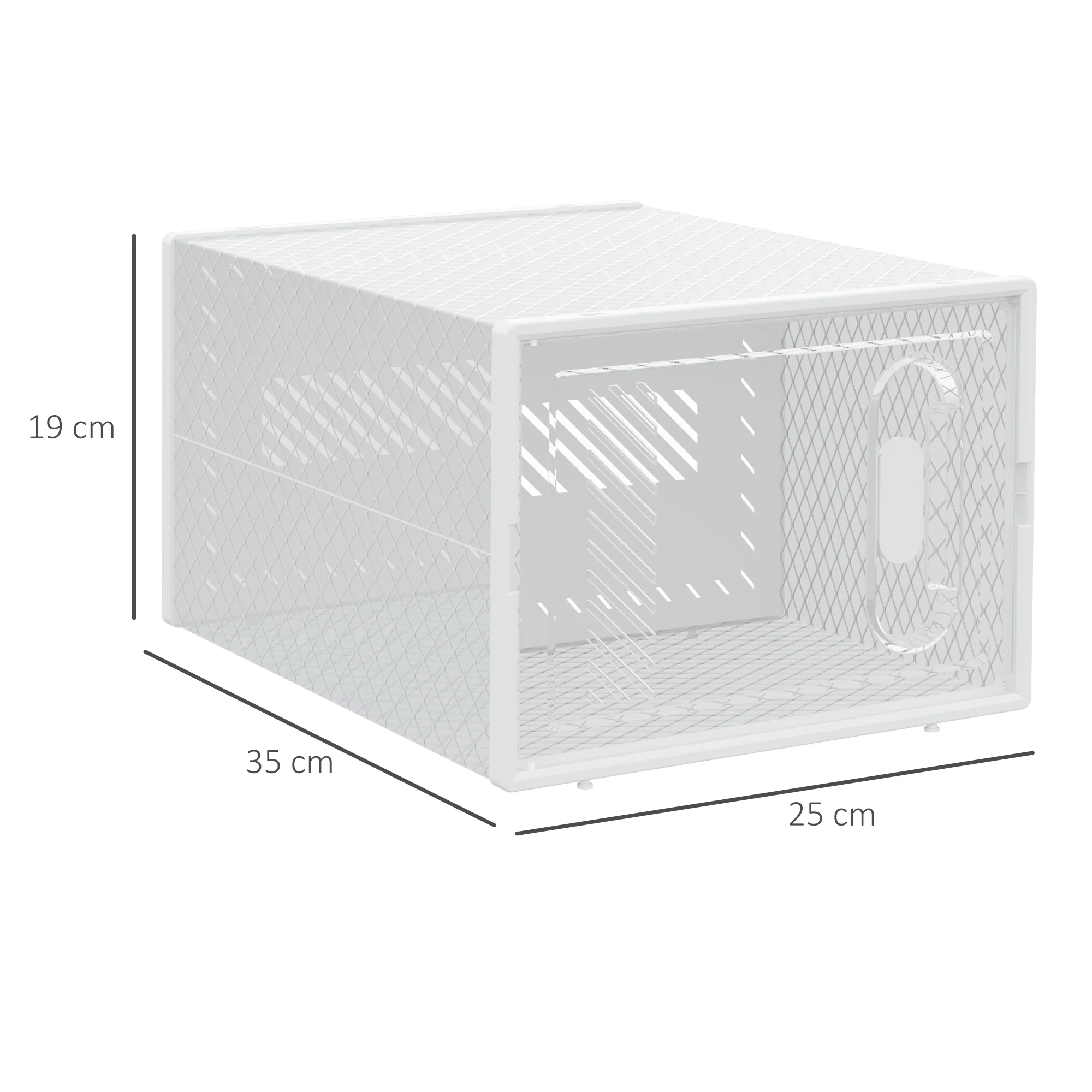 HOMCOM 8PCS Stackable  Plastic Shoe Storage Box for UK/EU - Image 5
