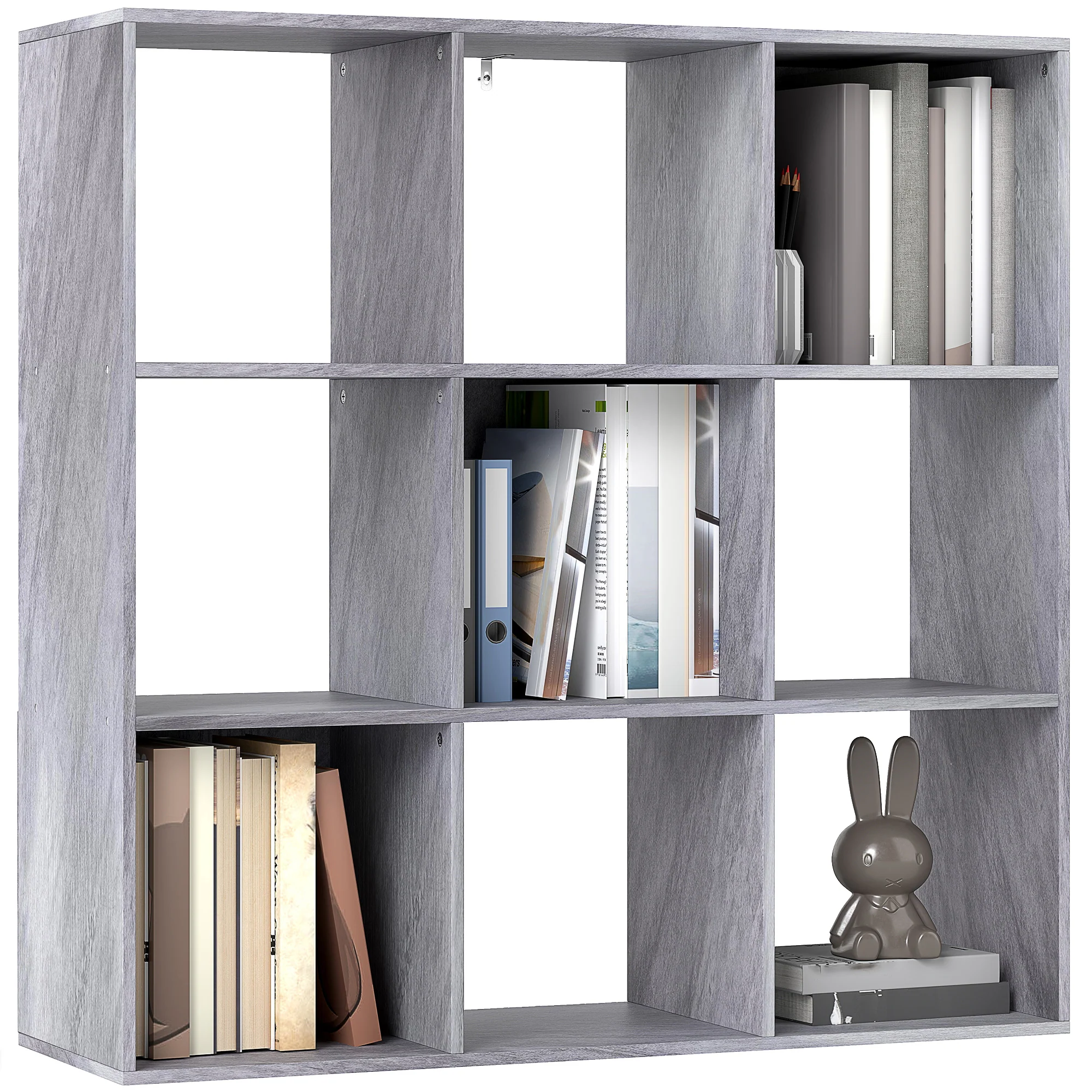 HOMCOM 9 Cube Storage Unit Cabinet Bookcase Display Shelves - Image 10