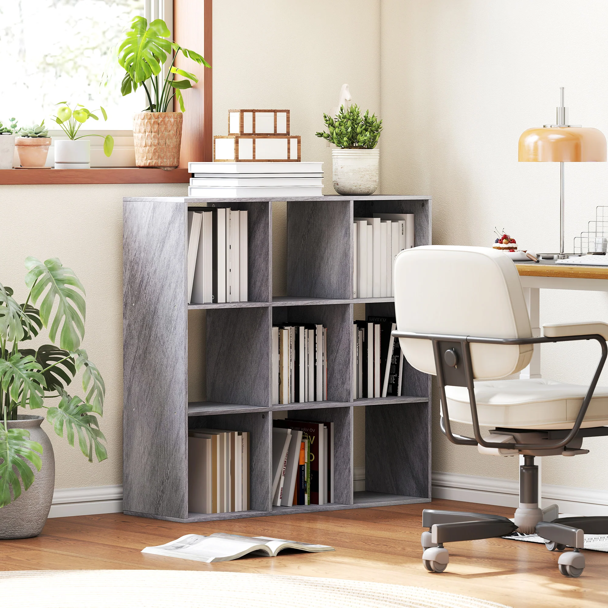 HOMCOM 9 Cube Storage Unit Cabinet Bookcase Display Shelves - Image 11