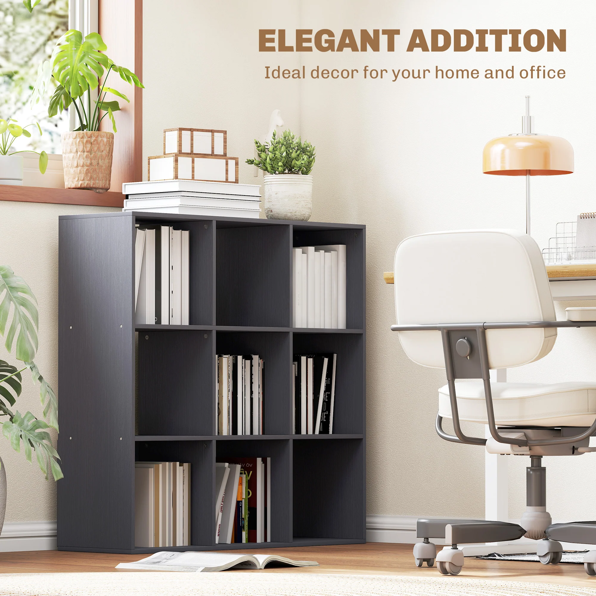 HOMCOM 9 Cube Storage Unit Cabinet Bookcase Display Shelves - Image 24