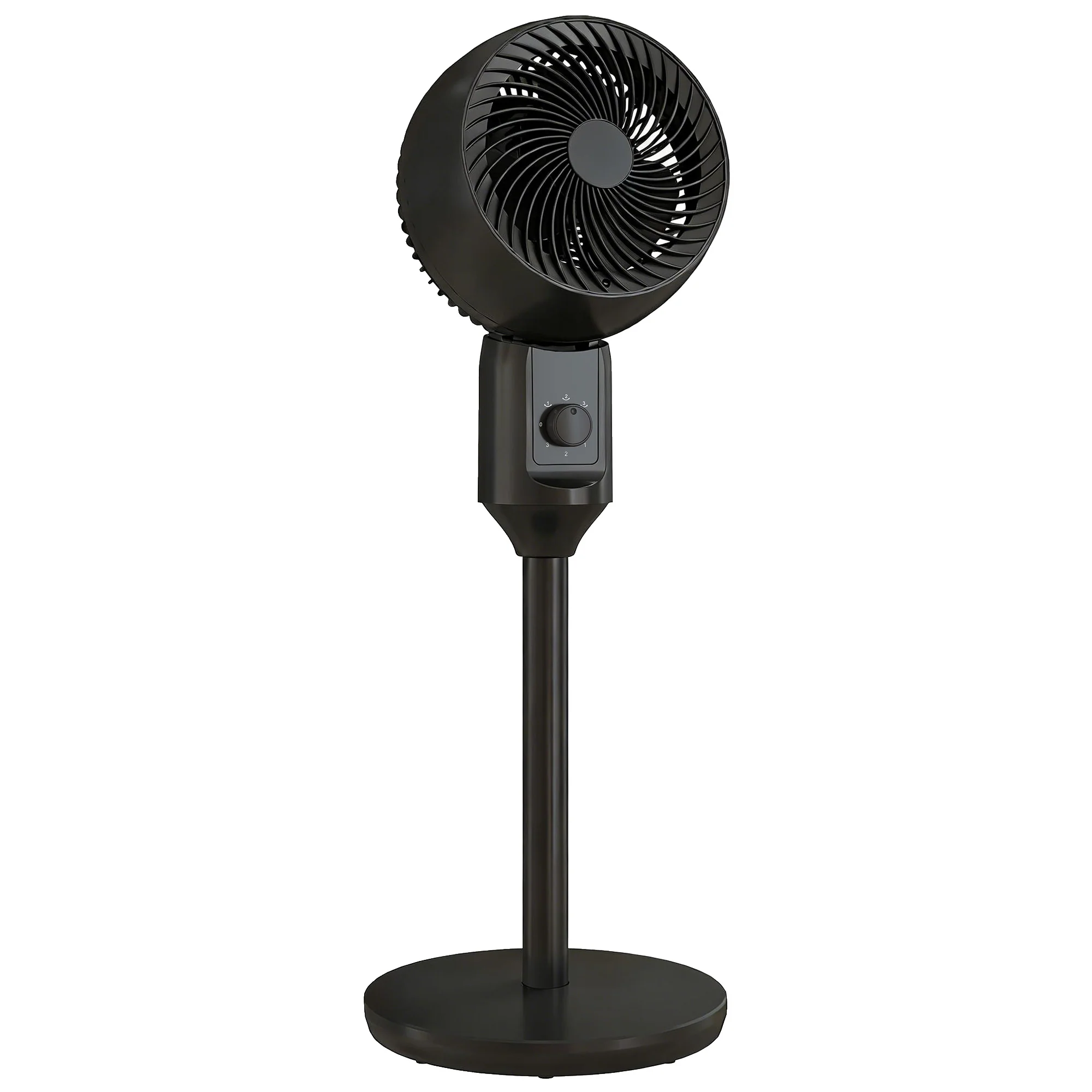 HOMCOM 9" Pedestal Cooling Fan With Adjustable Speed, Black