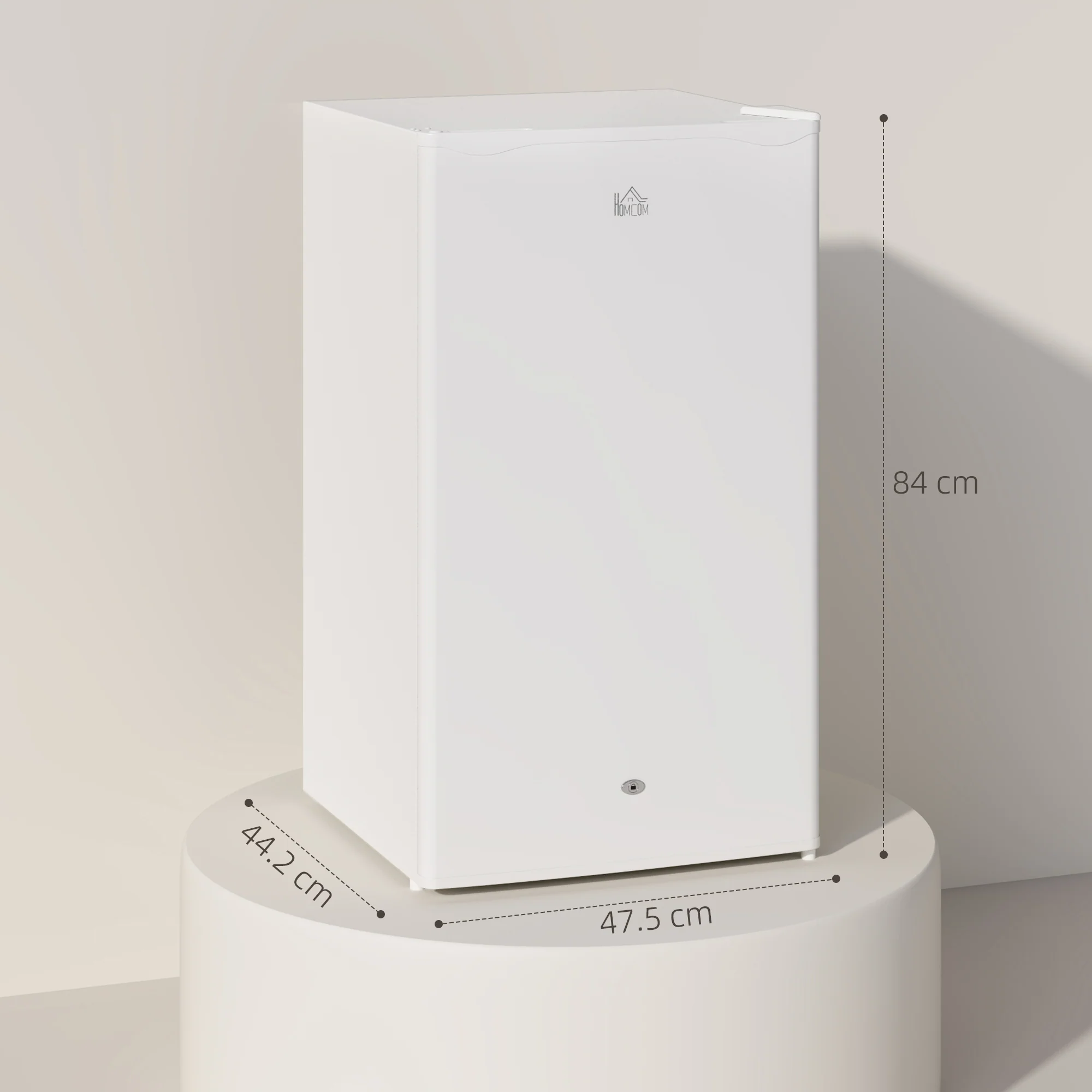 HOMCOM 91L Freestanding Under Counter Fridge With Lock - Image 14