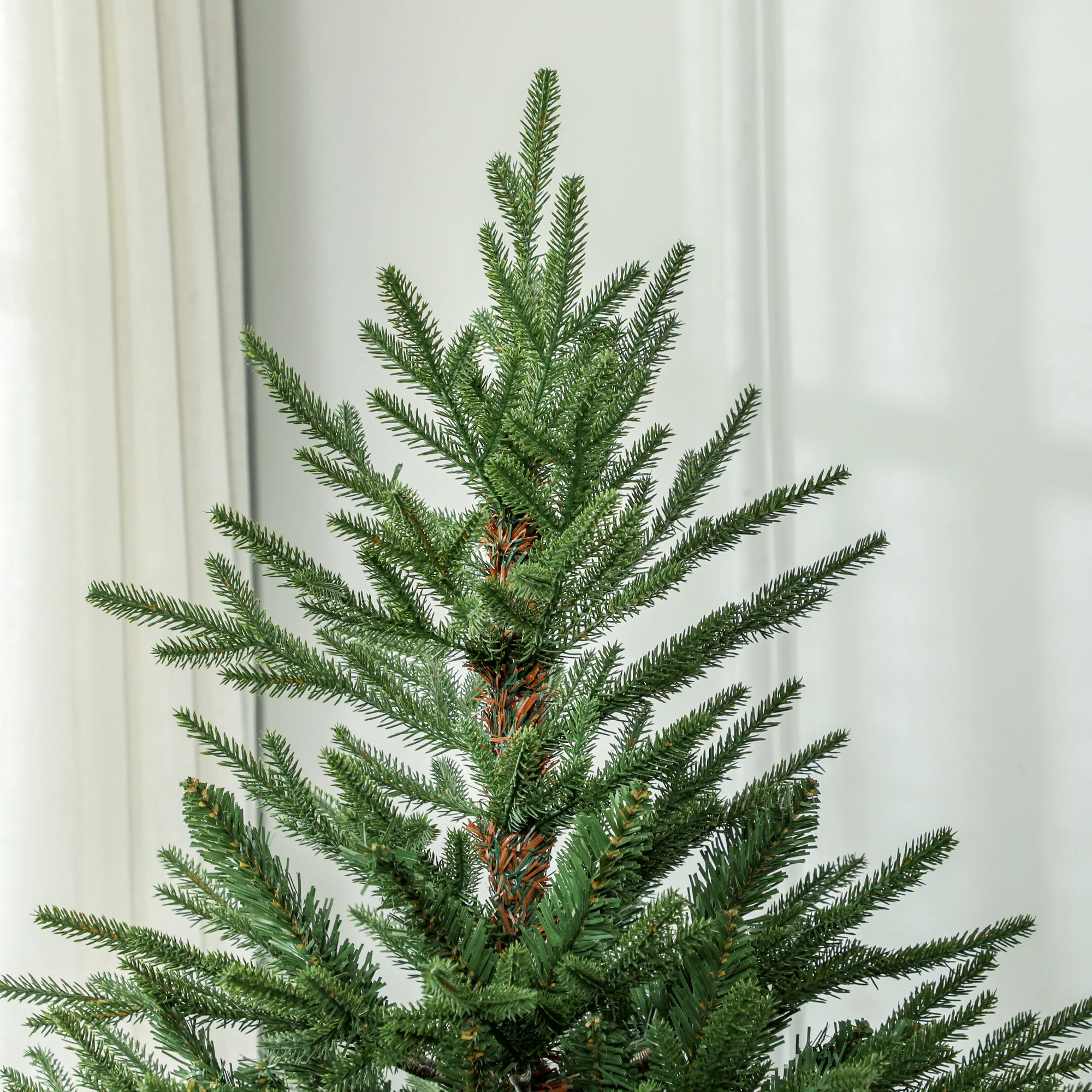 HOMCOM Artificial Christmas Tree With Realistic Hinged Branches, Green - Image 8