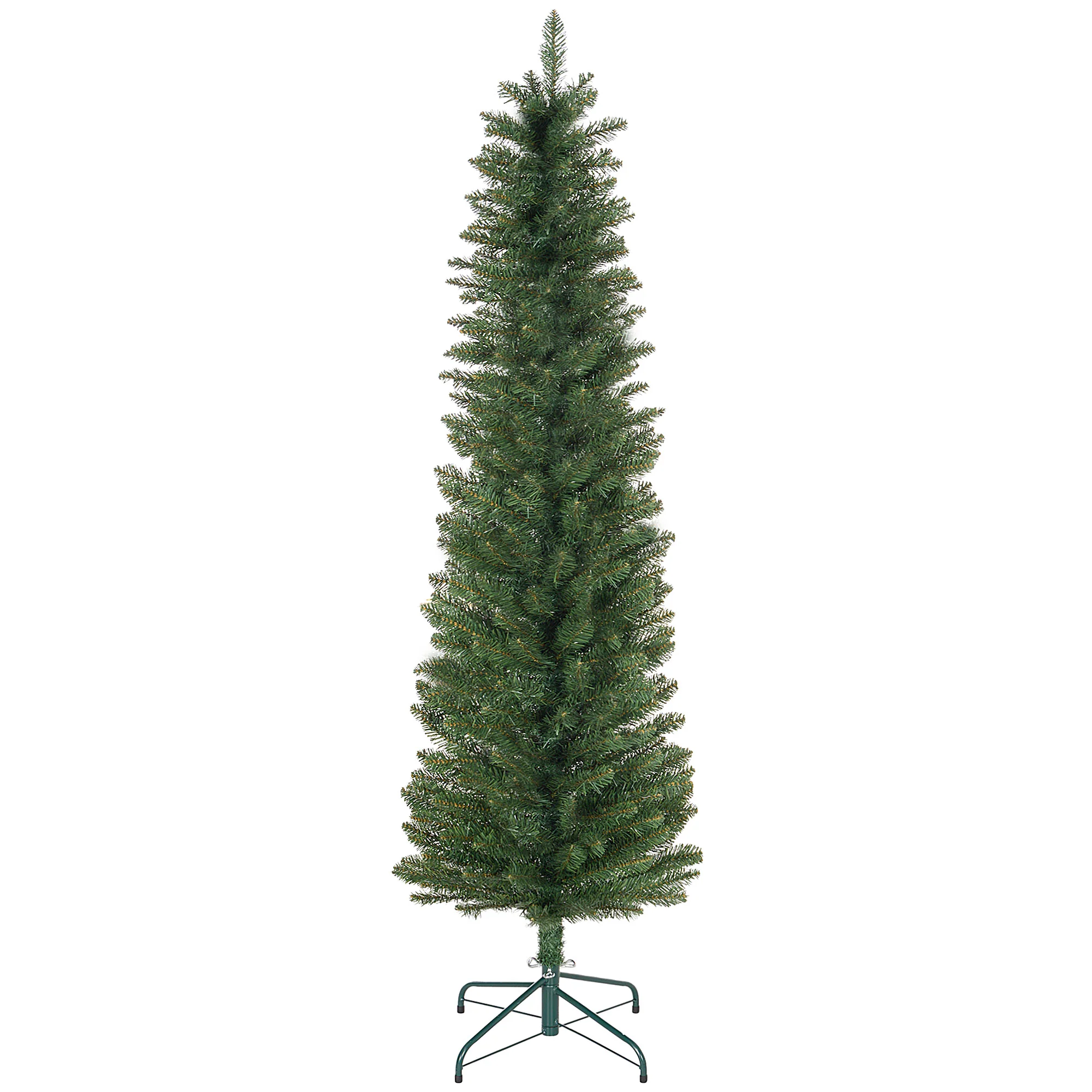 HOMCOM Artificial Pencil Christmas Tree With Branches, Green