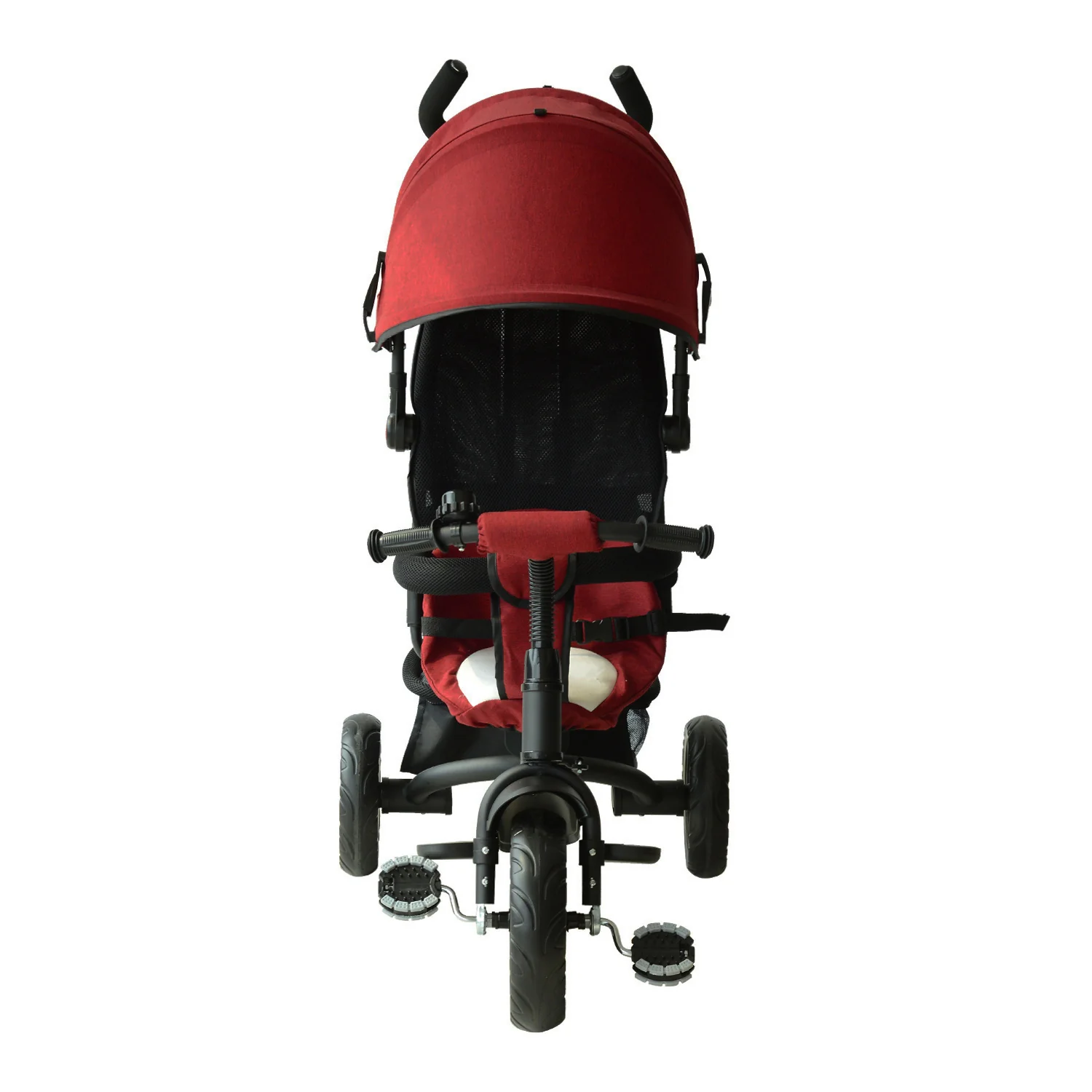 HOMCOM Baby Ride On Tricycle W/Canopy-Red - Image 8