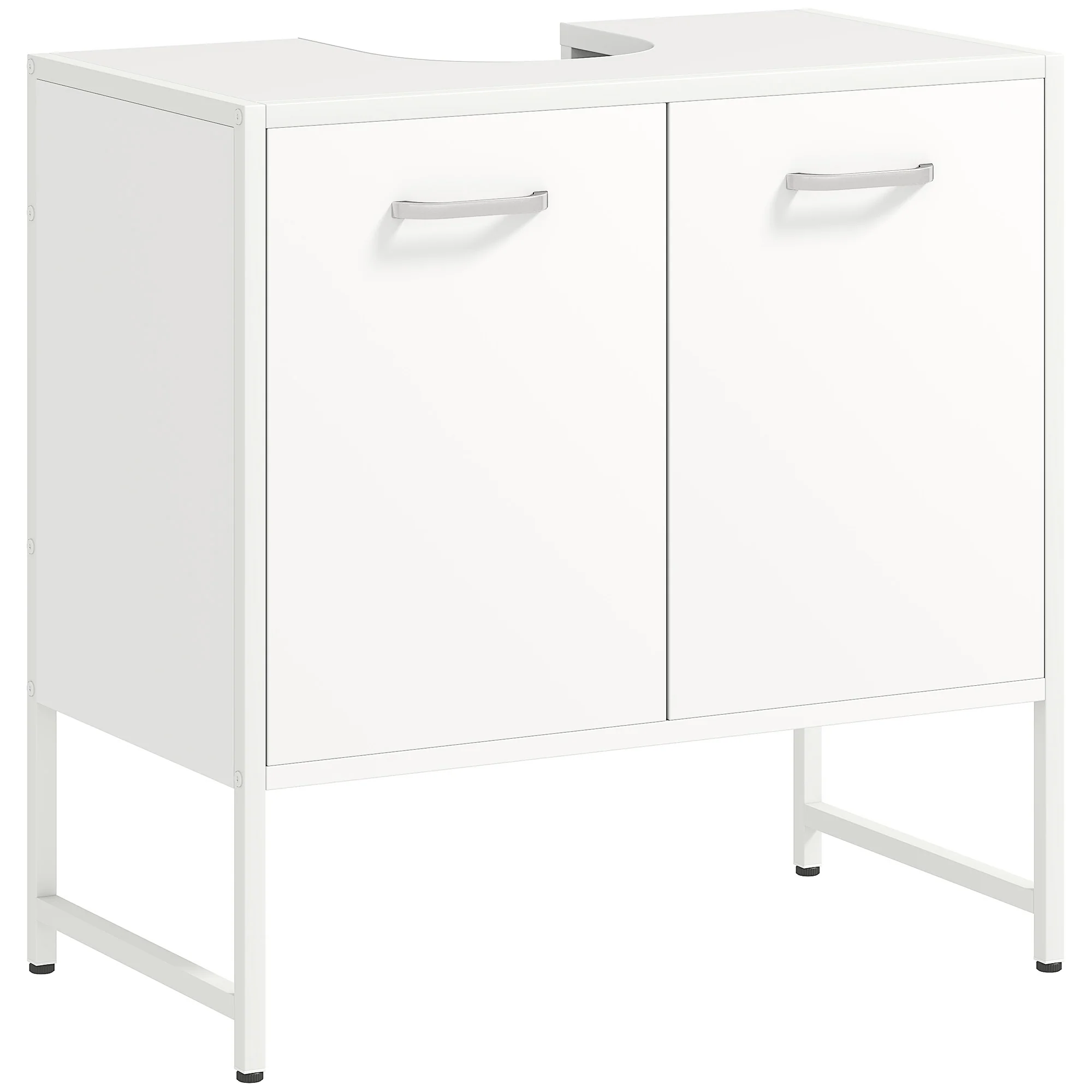 HOMCOM Bathroom Under Sink Cabinet for Basin without or with Pedestal