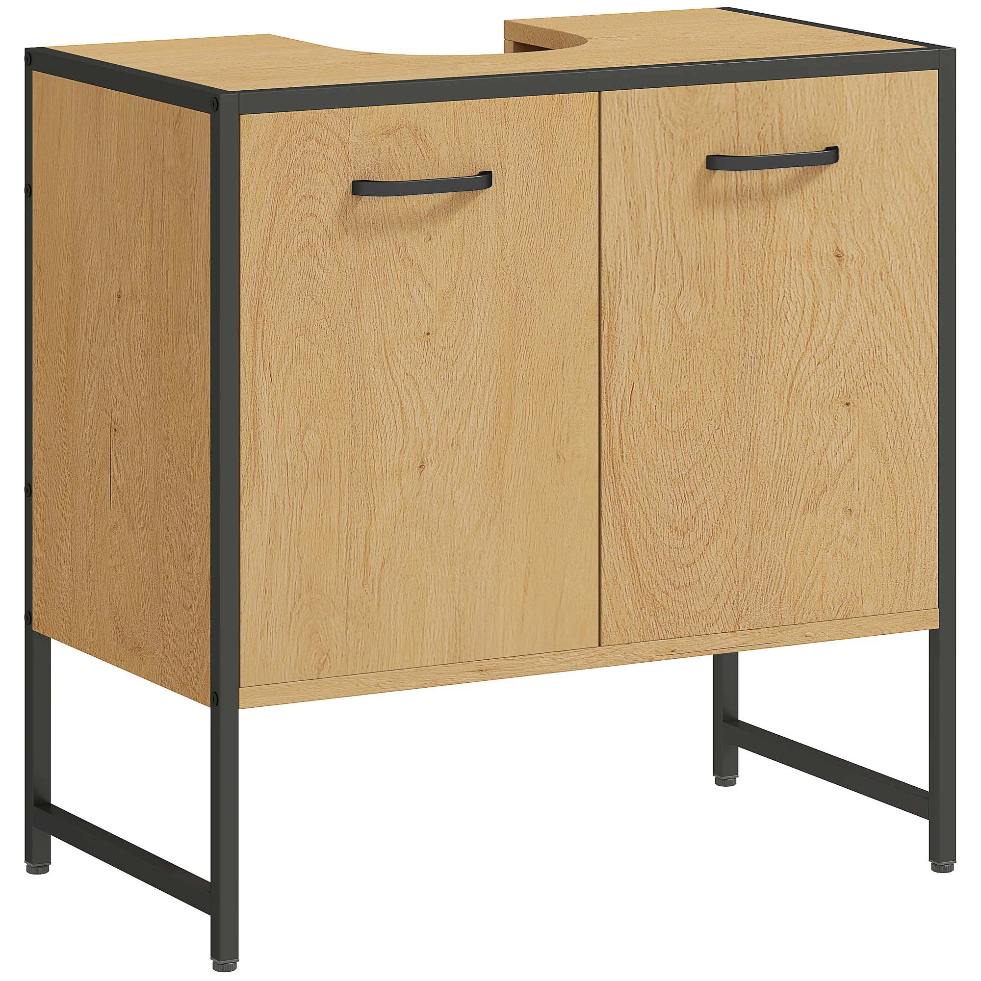 HOMCOM Bathroom Under Sink Cabinet for Basin without or with Pedestal - Image 10