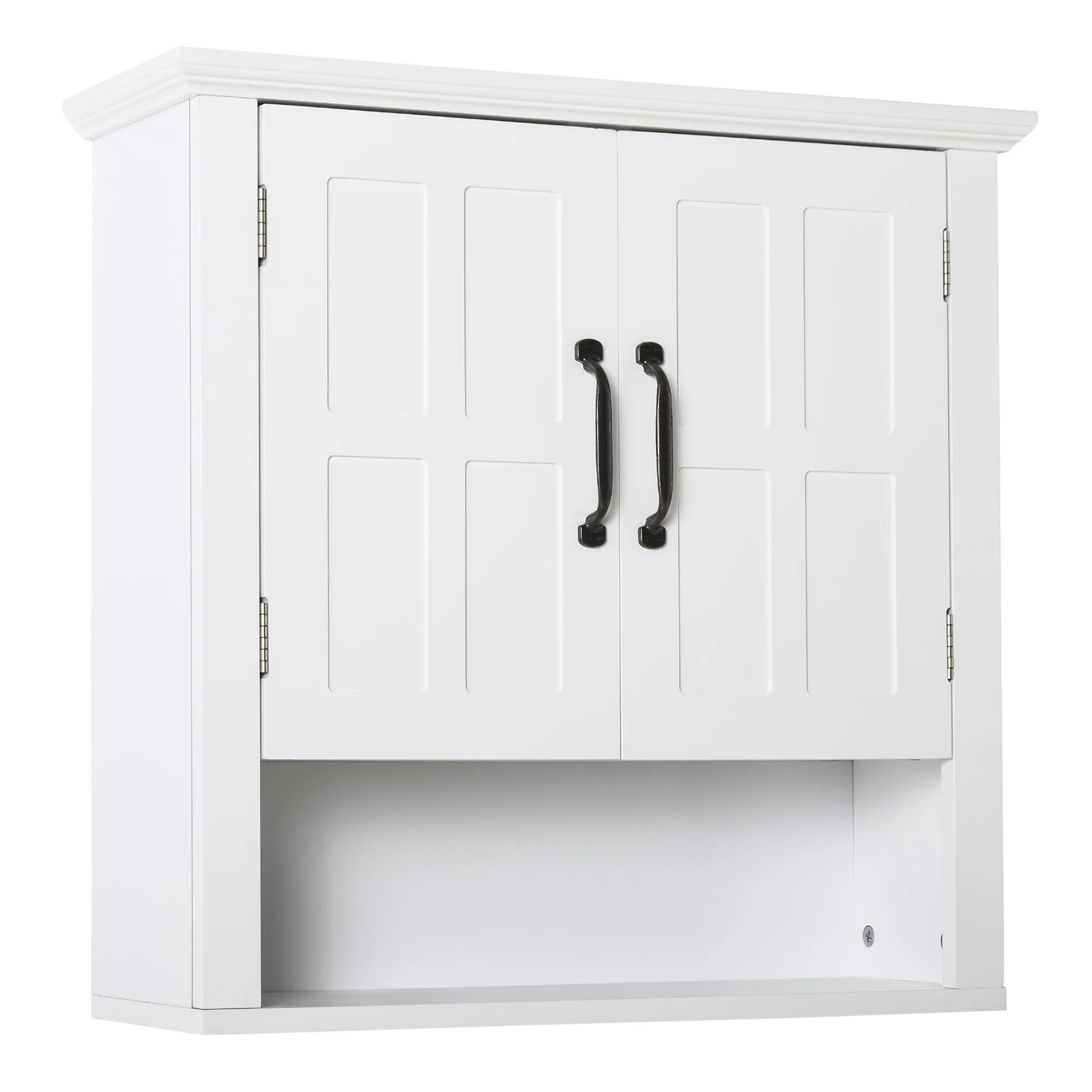 HOMCOM Bathroom Wall Cabinet, Medicine Cabinet w/ Adjustable Shelf, White