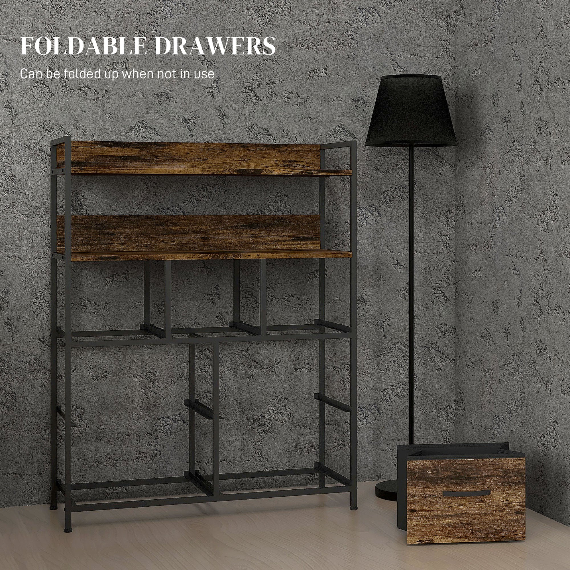 HOMCOM Bedroom Chest of Drawers 7 Drawer Dresser w/ Shelves - Image 33