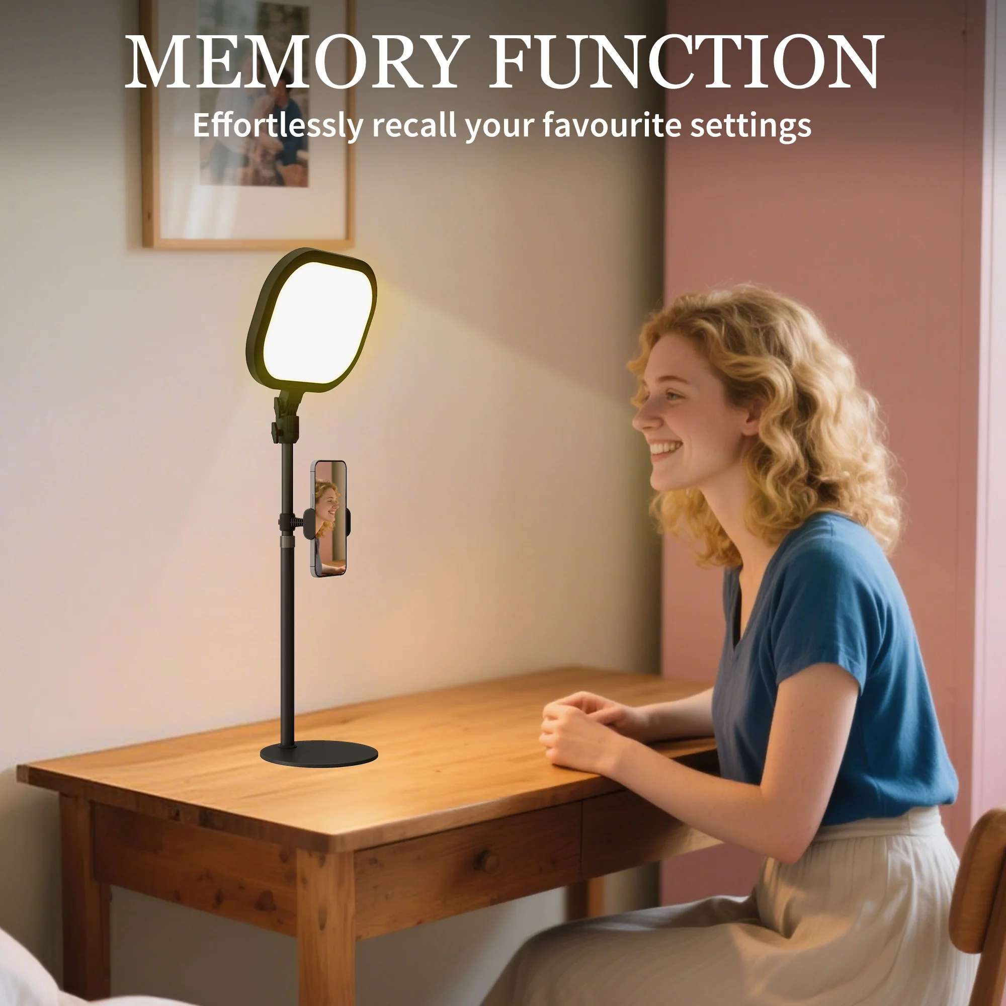 HOMCOM Bedside Table Lamp With 5 Colour Modes & 10 Brightness Levels, Black - Image 6