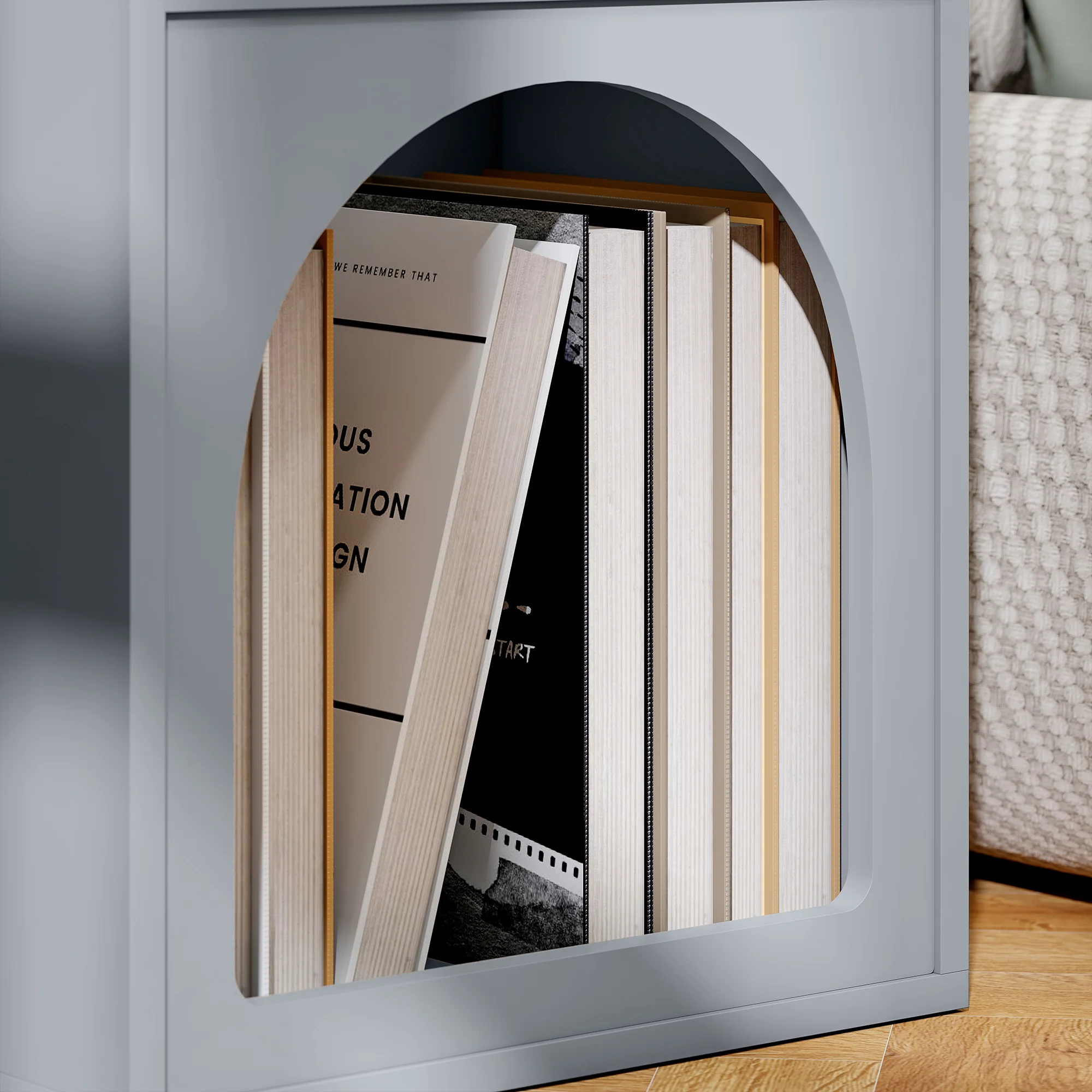HOMCOM Bedside Table, Modern Bedside Cabinet For Bedroom - Image 18