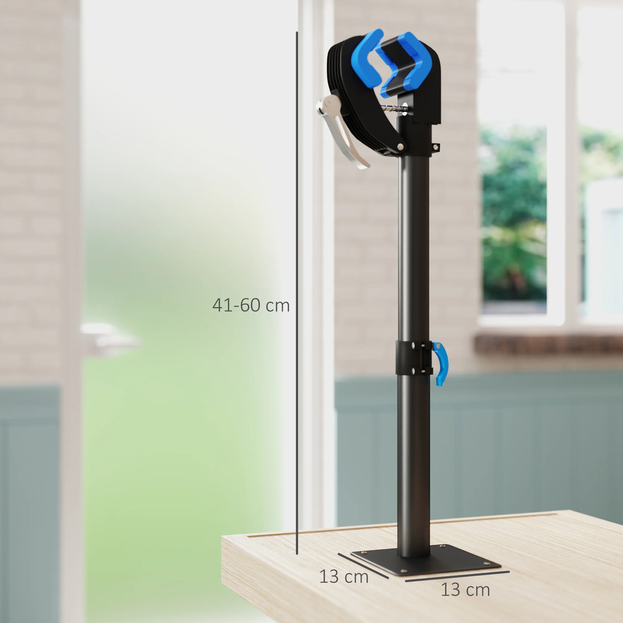 HOMCOM Bike Repair Stand, Wall Mount Bike Workstand W/ Adjustable Clamp - Image 5