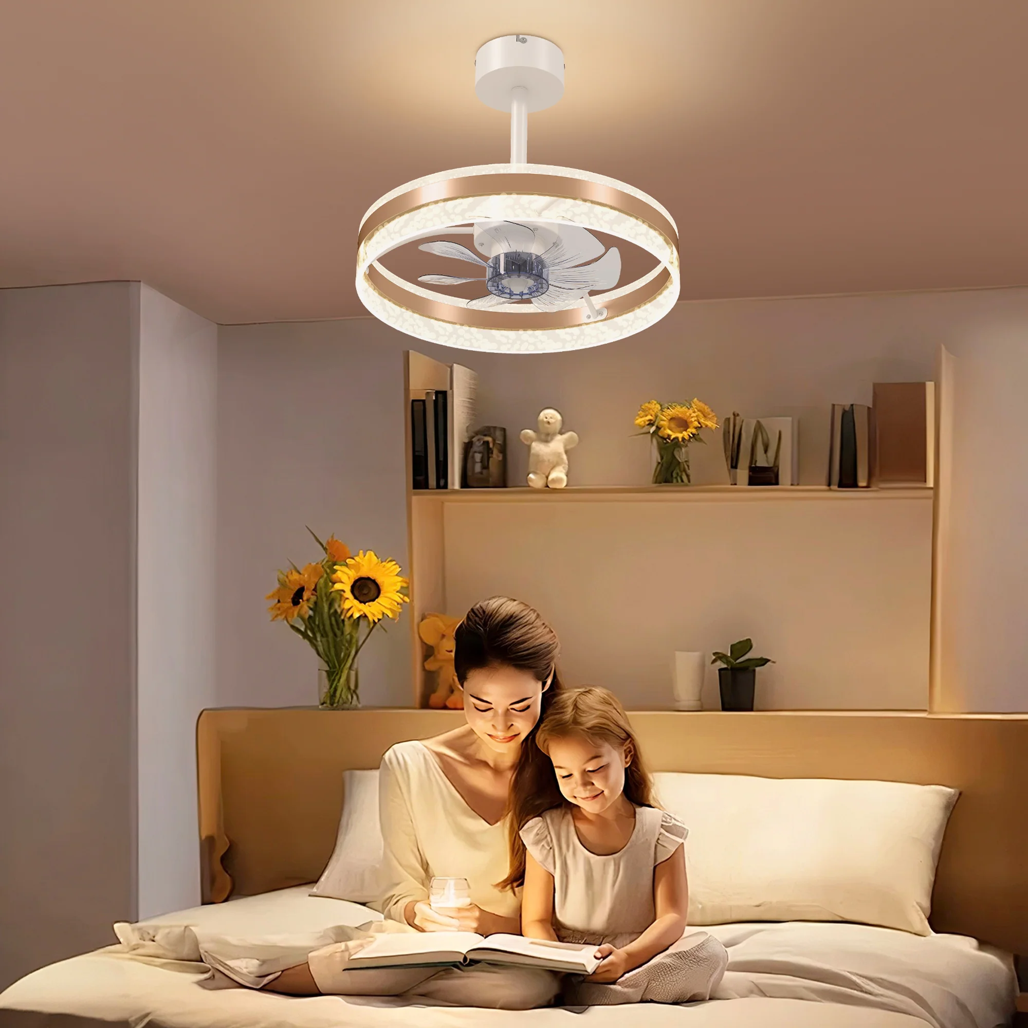 HOMCOM Ceiling Fan Light With 3 Colour, Timer, Reversible, Remote - Image 11