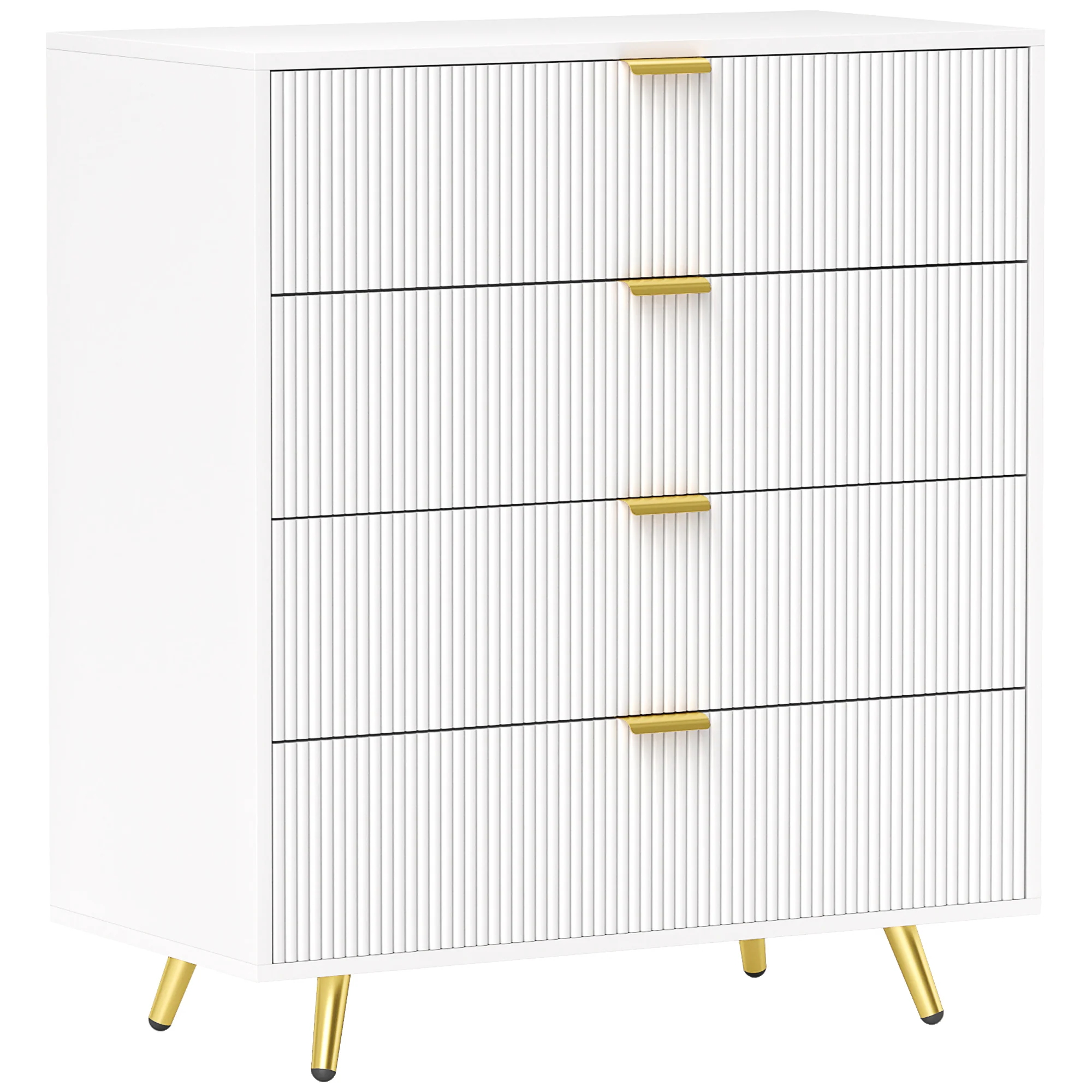 HOMCOM Chest of Drawers with 4 Drawers for Bedroom, Living Room - Image 10