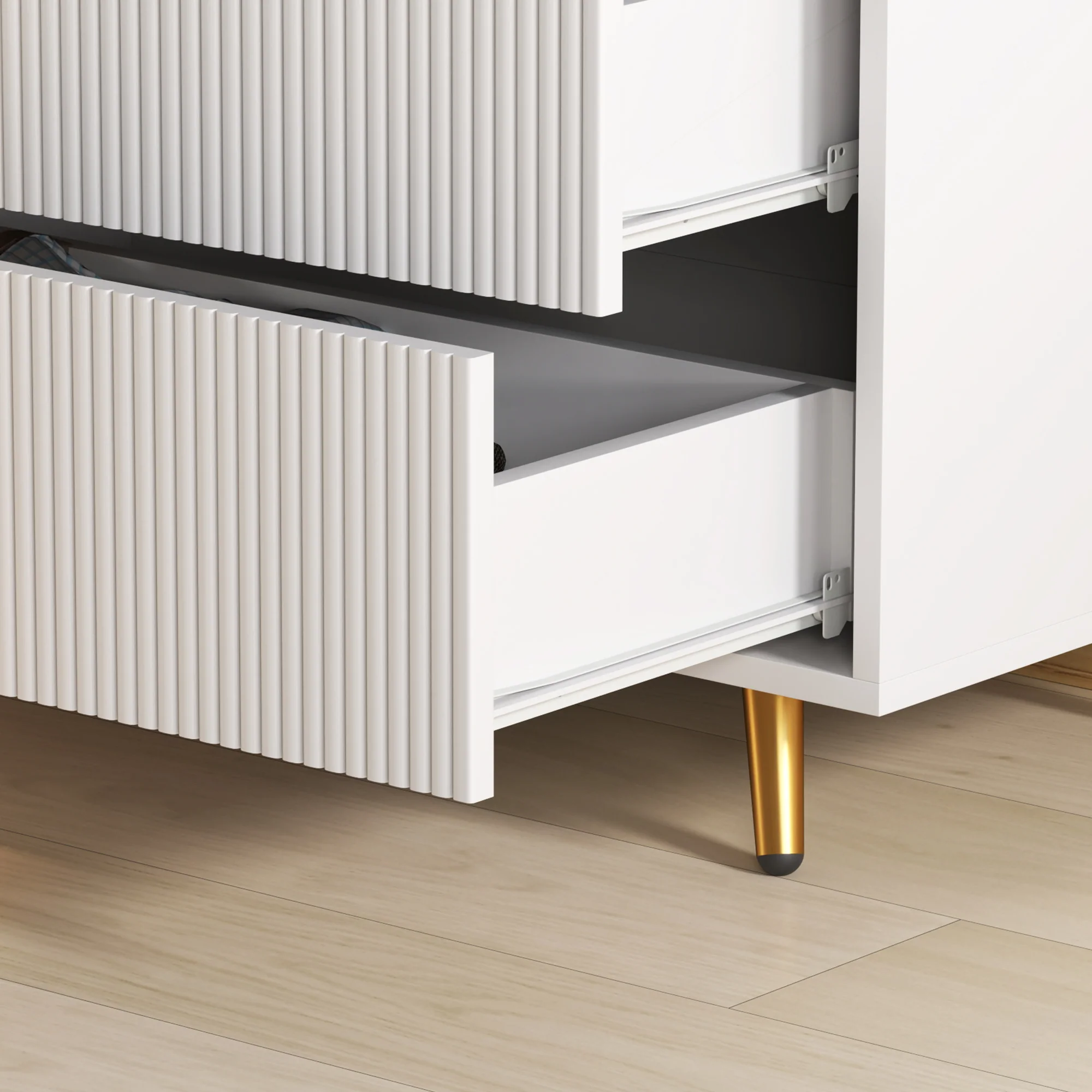 HOMCOM Chest of Drawers with 4 Drawers for Bedroom, Living Room - Image 18