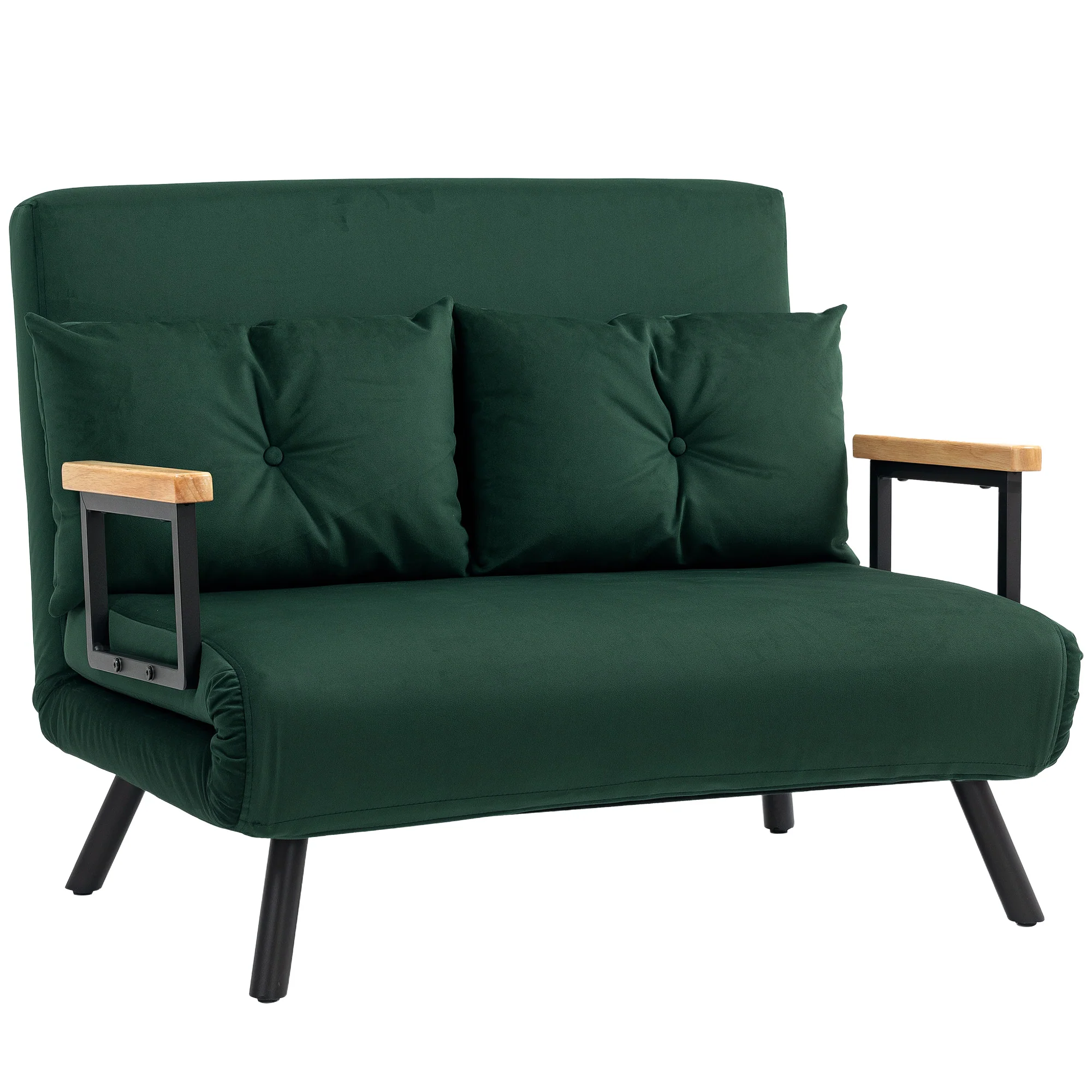 HOMCOM Click Clack 2 Seater Sofa Bed for Living Room, Guest Room - Image 10