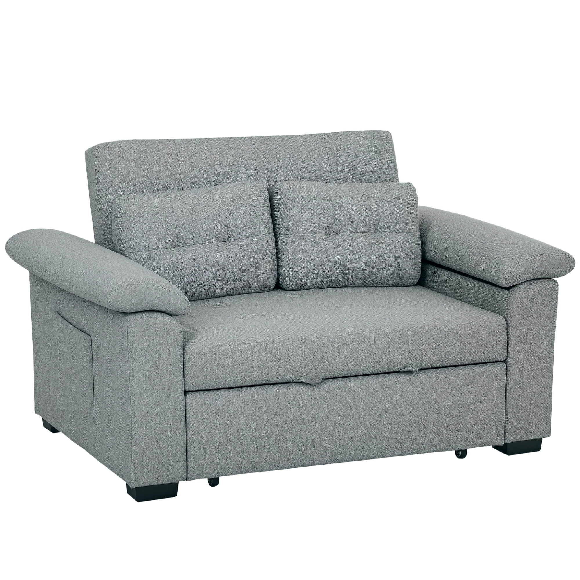 HOMCOM Click Clack Sofa Bed 2 Seater Sofa Bed for Living Room - Image 19